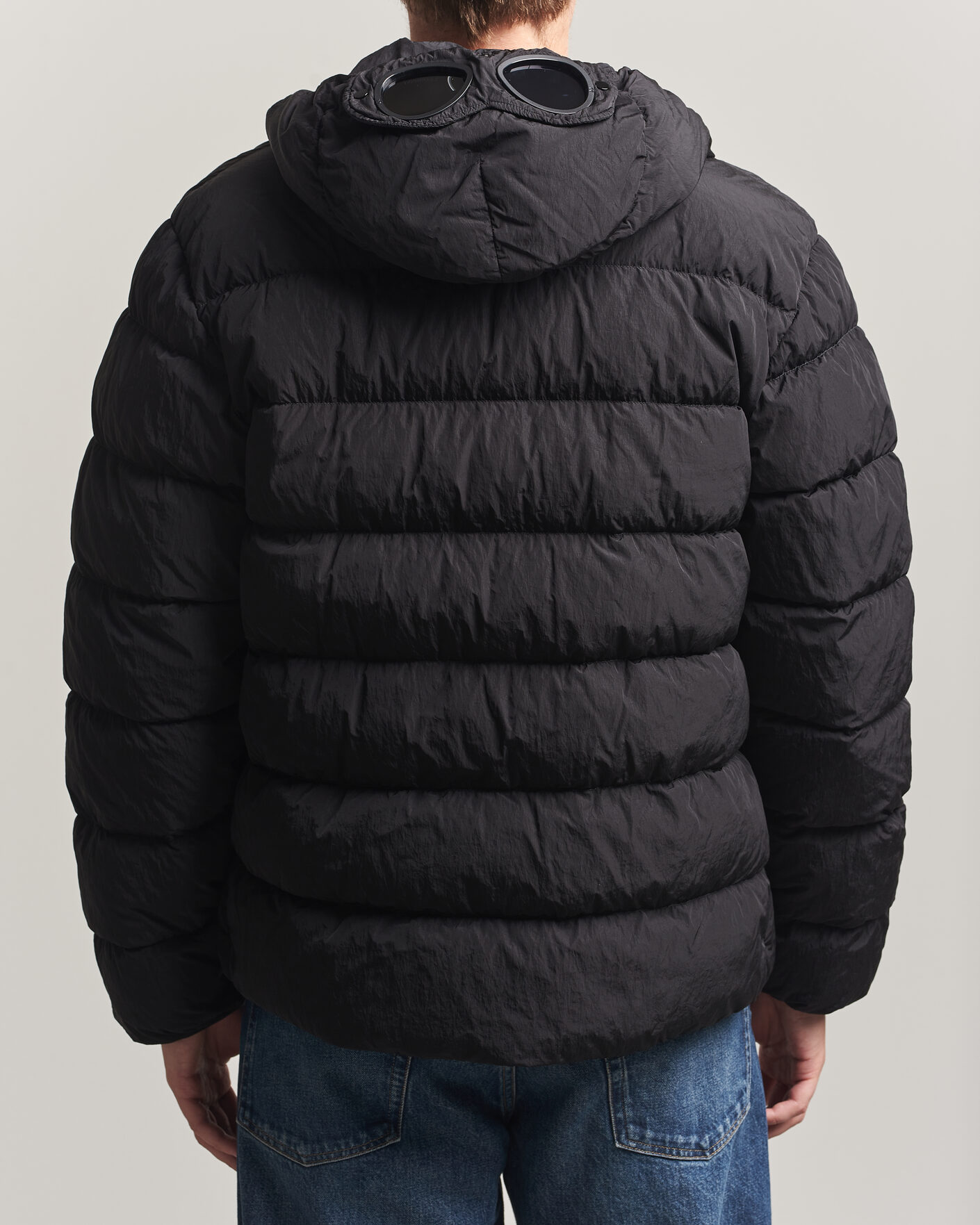 Hombres | Abrigos y chaquetas | C.P. Company | Chrome-R Goggle Down Jacket Black