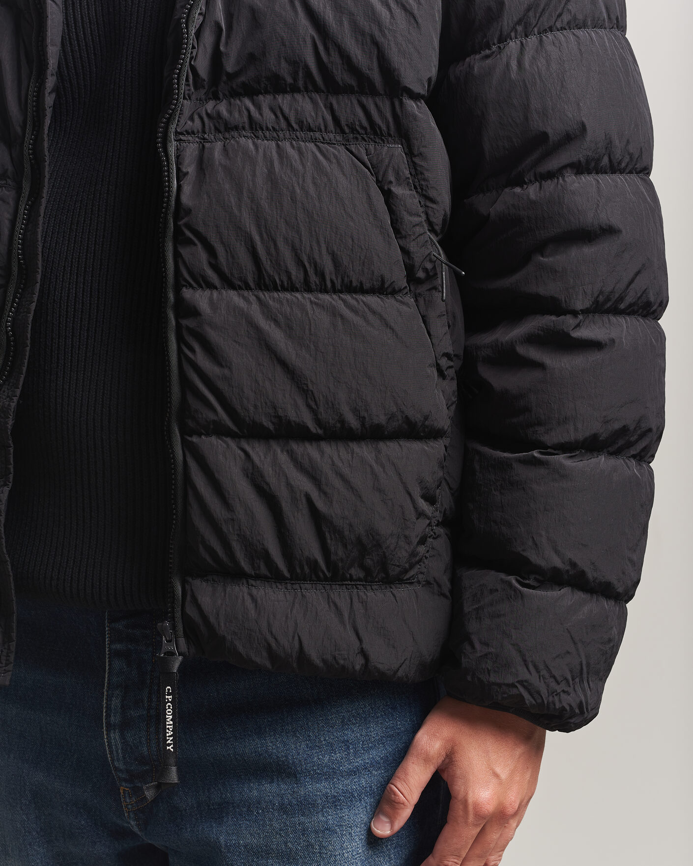 Hombres | Abrigos y chaquetas | C.P. Company | Chrome-R Goggle Down Jacket Black