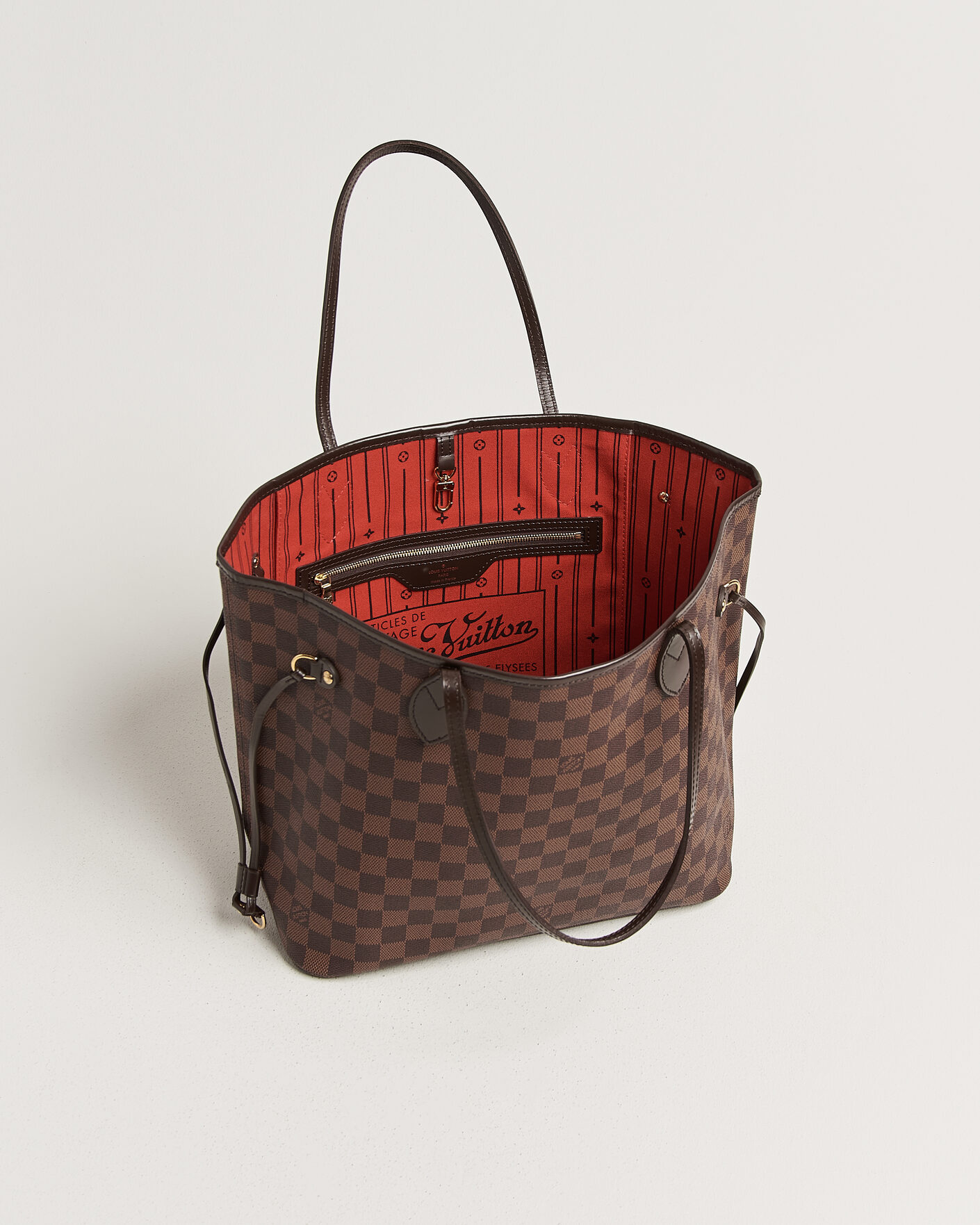 Hombres | Pre-Owned & Vintage Bags | Louis Vuitton Pre-Owned | Neverfull MM Damier Ebene