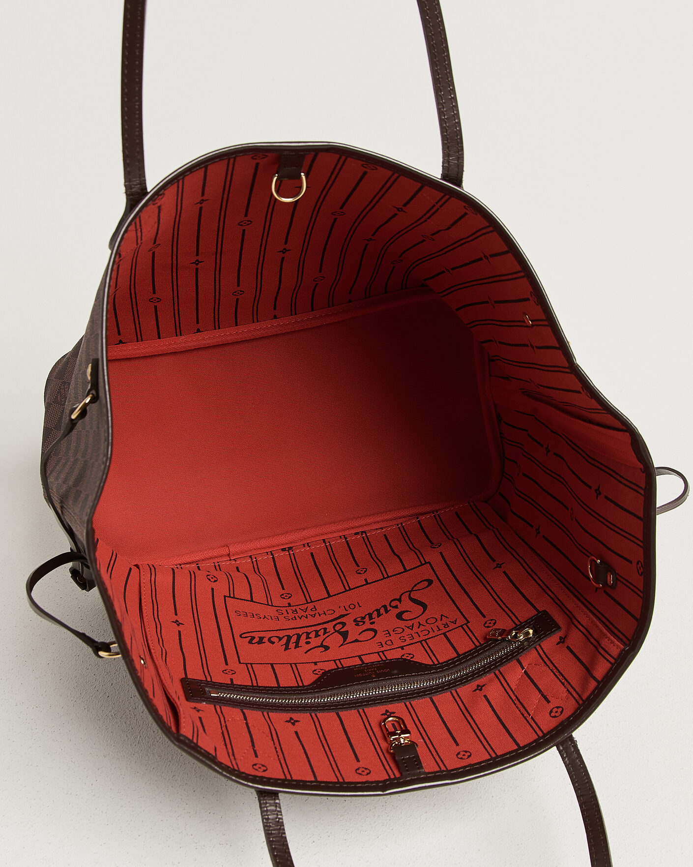 Hombres | Pre-Owned & Vintage Bags | Louis Vuitton Pre-Owned | Neverfull MM Damier Ebene
