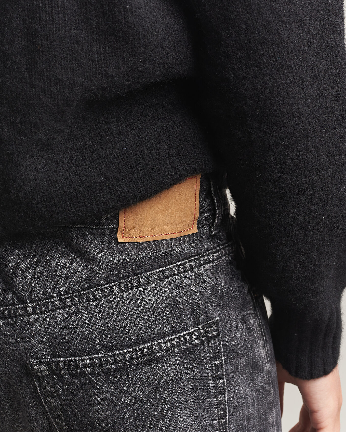 Hombres | Pantalones | Jeanerica | VM009 Vega Jeans Black Righe
