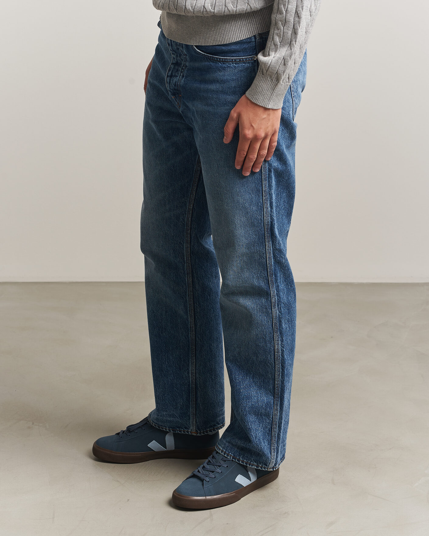Hombres | Zapatillas | Veja | Campo Suede Sneaker Nautico/Steel Eagle
