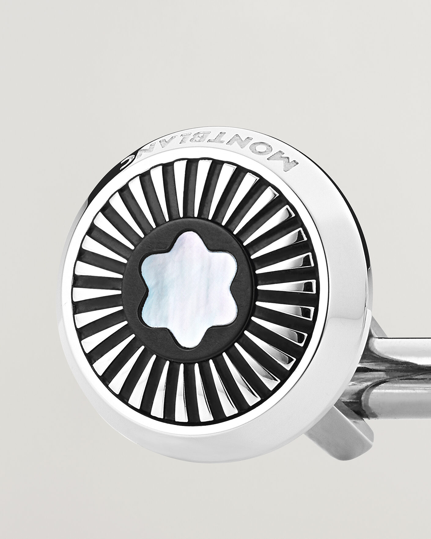 Hombres | Gemelos | Montblanc | Ray Pattern Mother-of-Pearl Snowcap Cufflinks