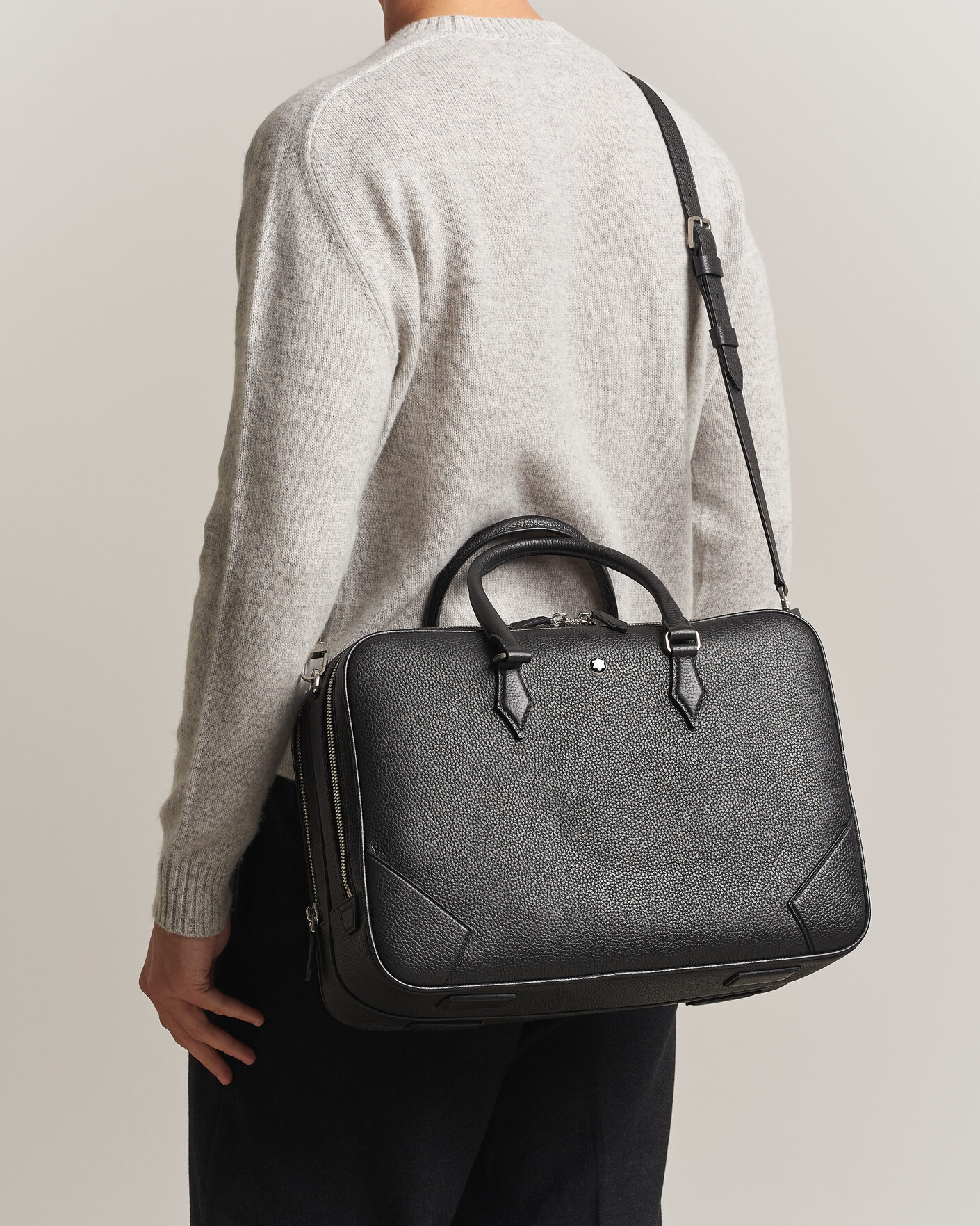 Hombres | Bolsos | Montblanc | Large Briefcase Grain Leather Black