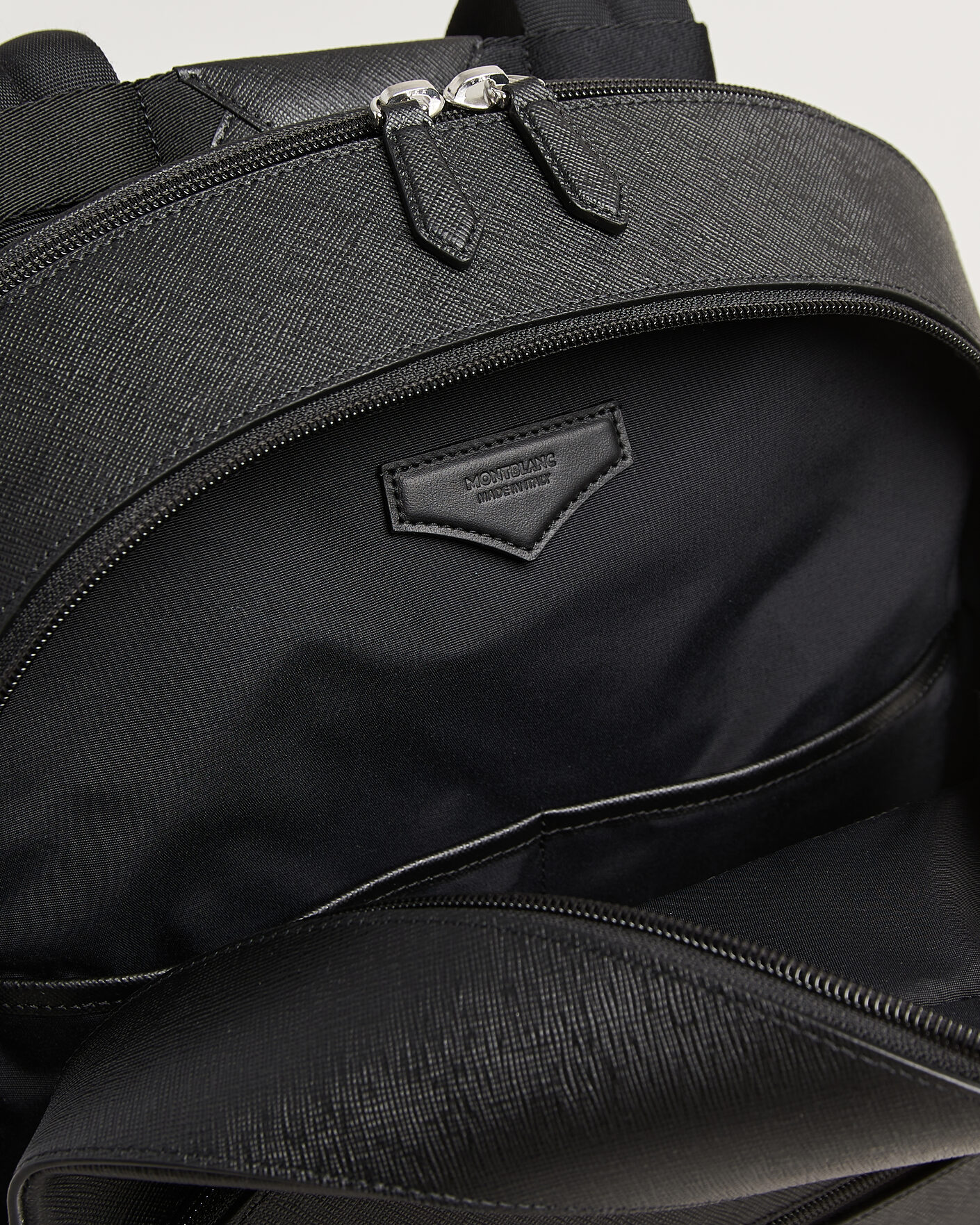 Hombres | Montblanc Sartorial Large Backpack 3 Compartments Black | Montblanc | Sartorial Large Backpack 3 Compartments Black