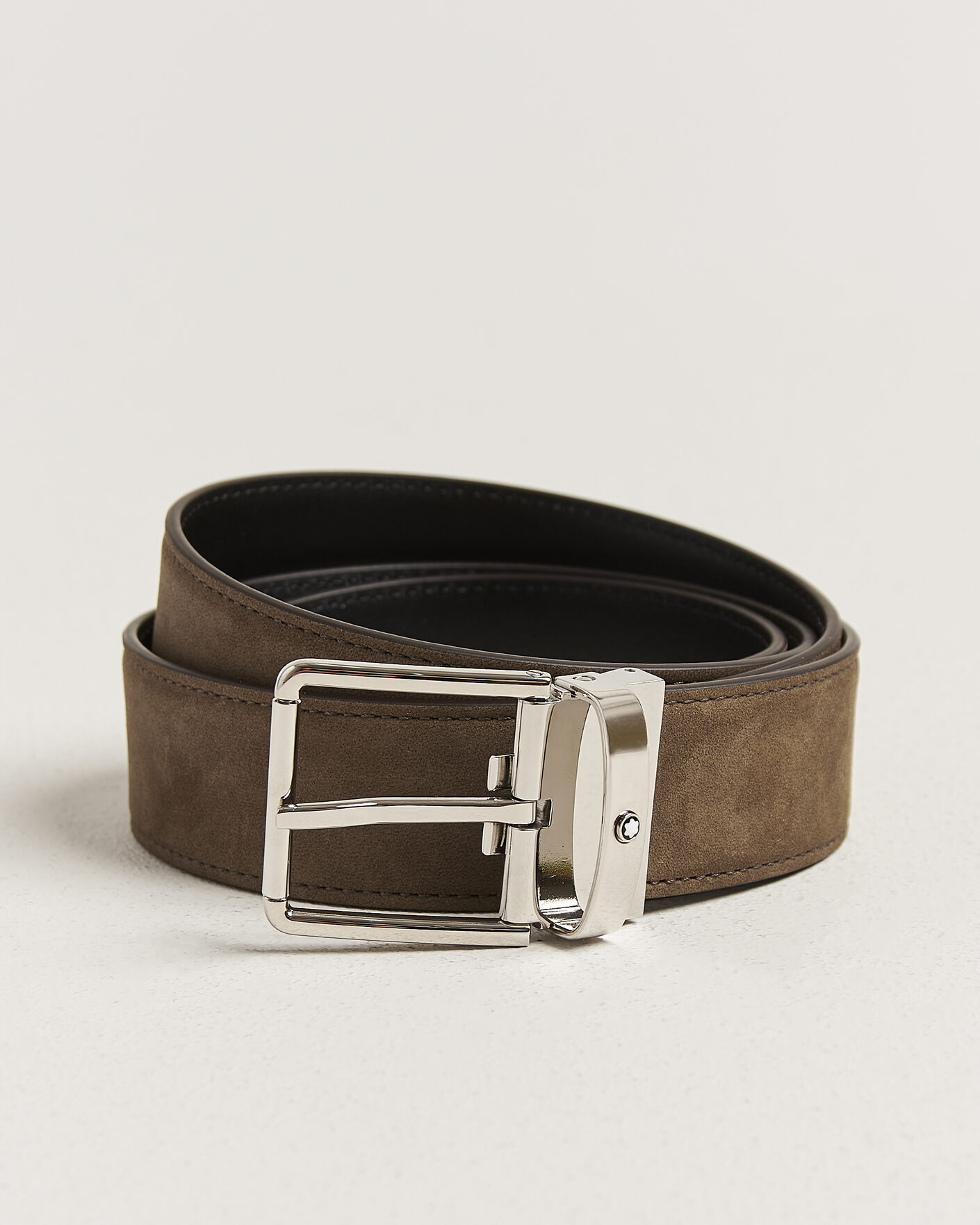 Hombres | Cinturones | Montblanc | 35mm Reversible Suede Belt Brown/Black