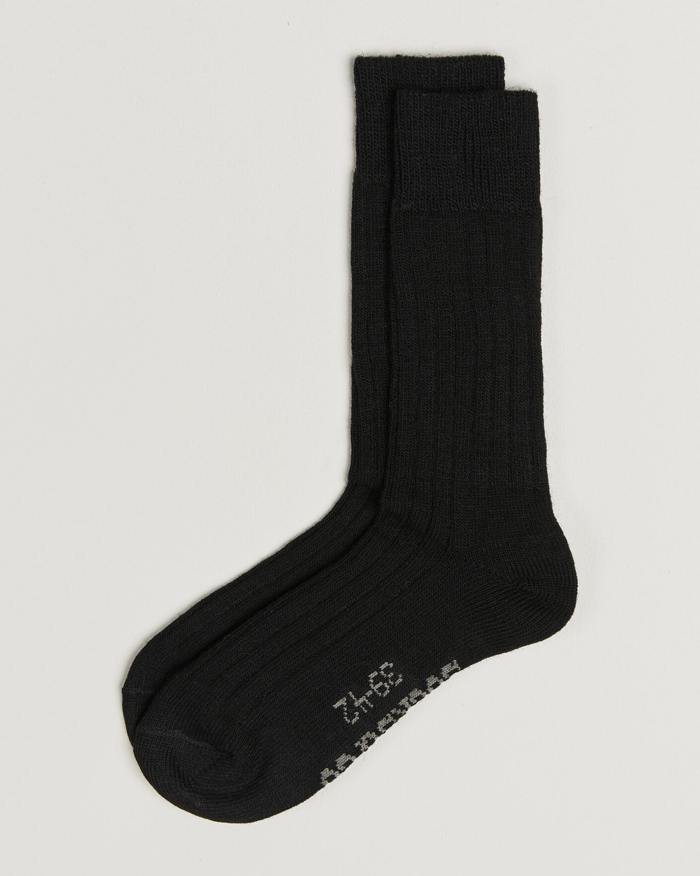Hombres | Ropa interior y calcetines | Alpacasocks & Co | 2-Pack Ribbed Alpacka Wool Socks Black