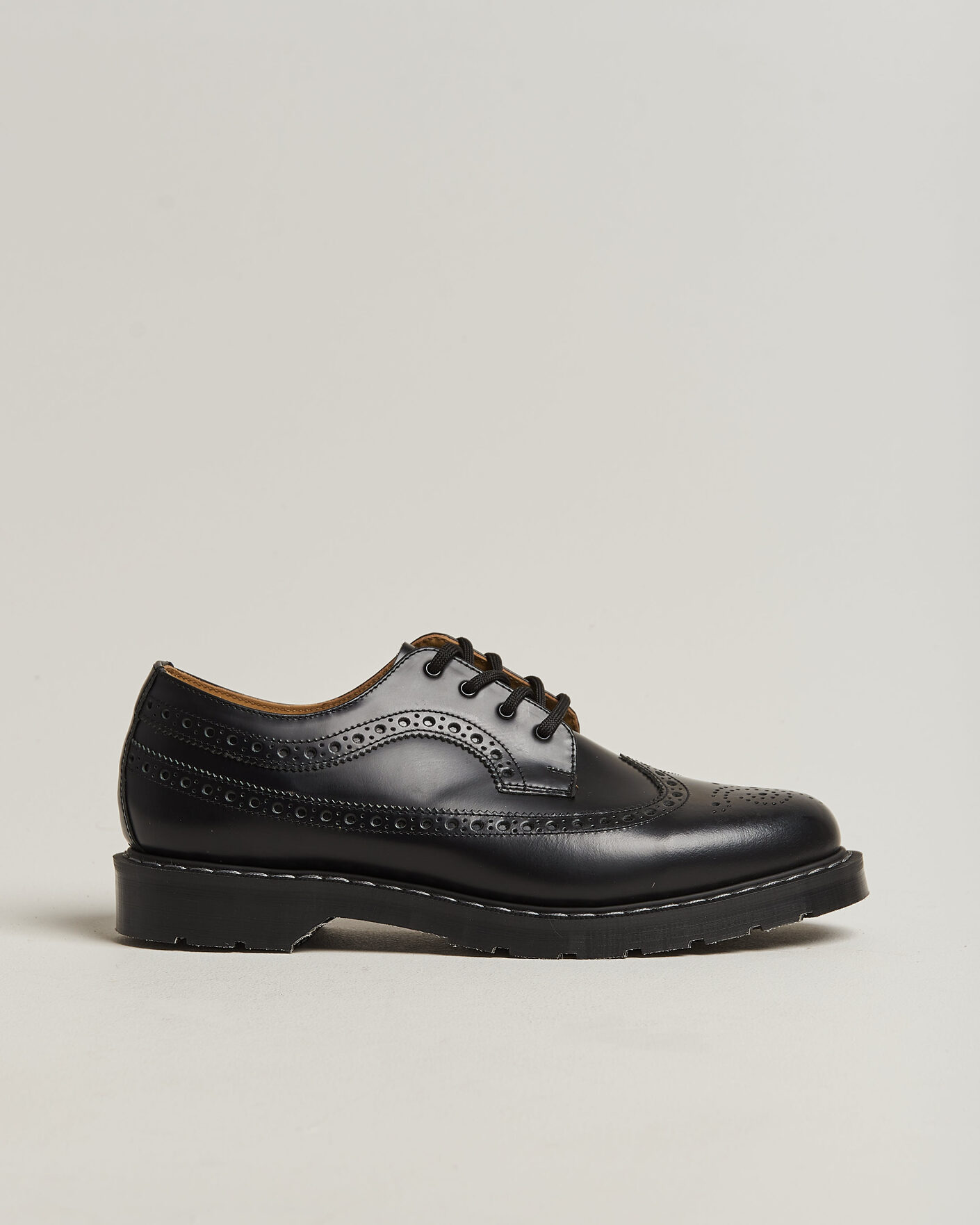 Hombres | Zapatos brogues | Solovair | American Brogue Shoe Black Shine