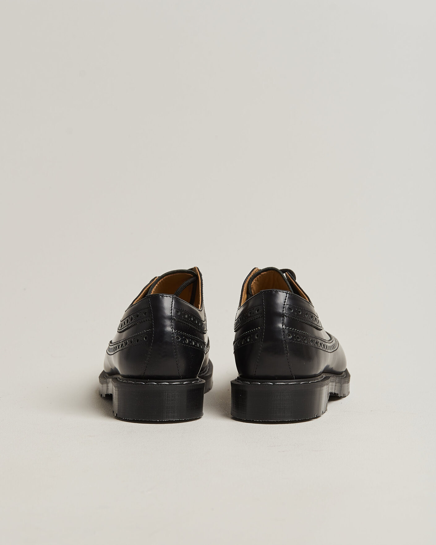 Hombres | Zapatos brogues | Solovair | American Brogue Shoe Black Shine