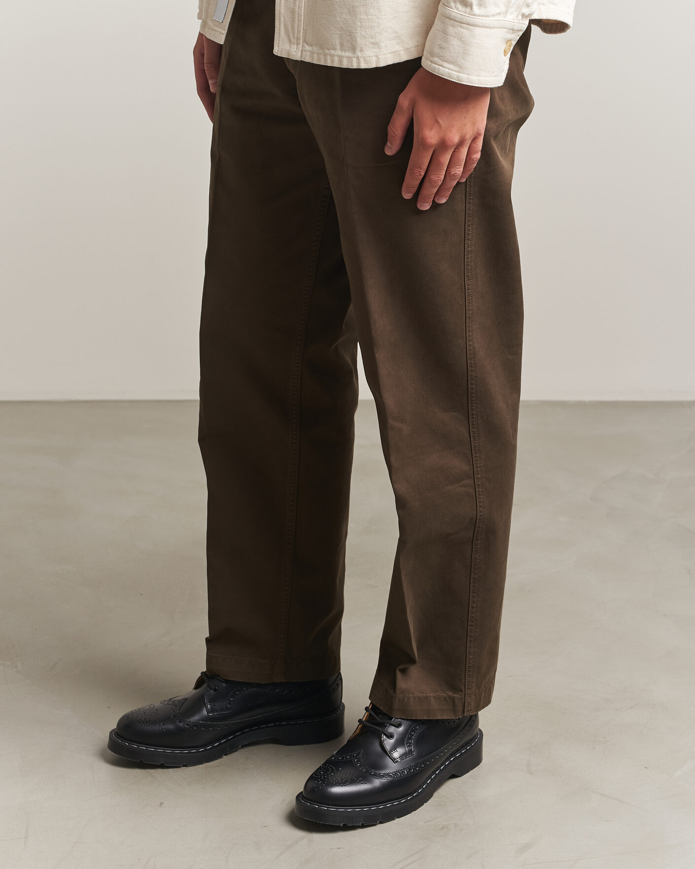 Hombres | Zapatos brogues | Solovair | American Brogue Shoe Black Shine