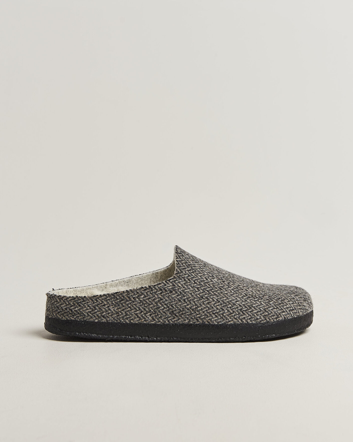 Hombres | Sandalias y chanclas | BIRKENSTOCK | Amsterdam Wrapped Dip Shearling Dark Grey Herringbone