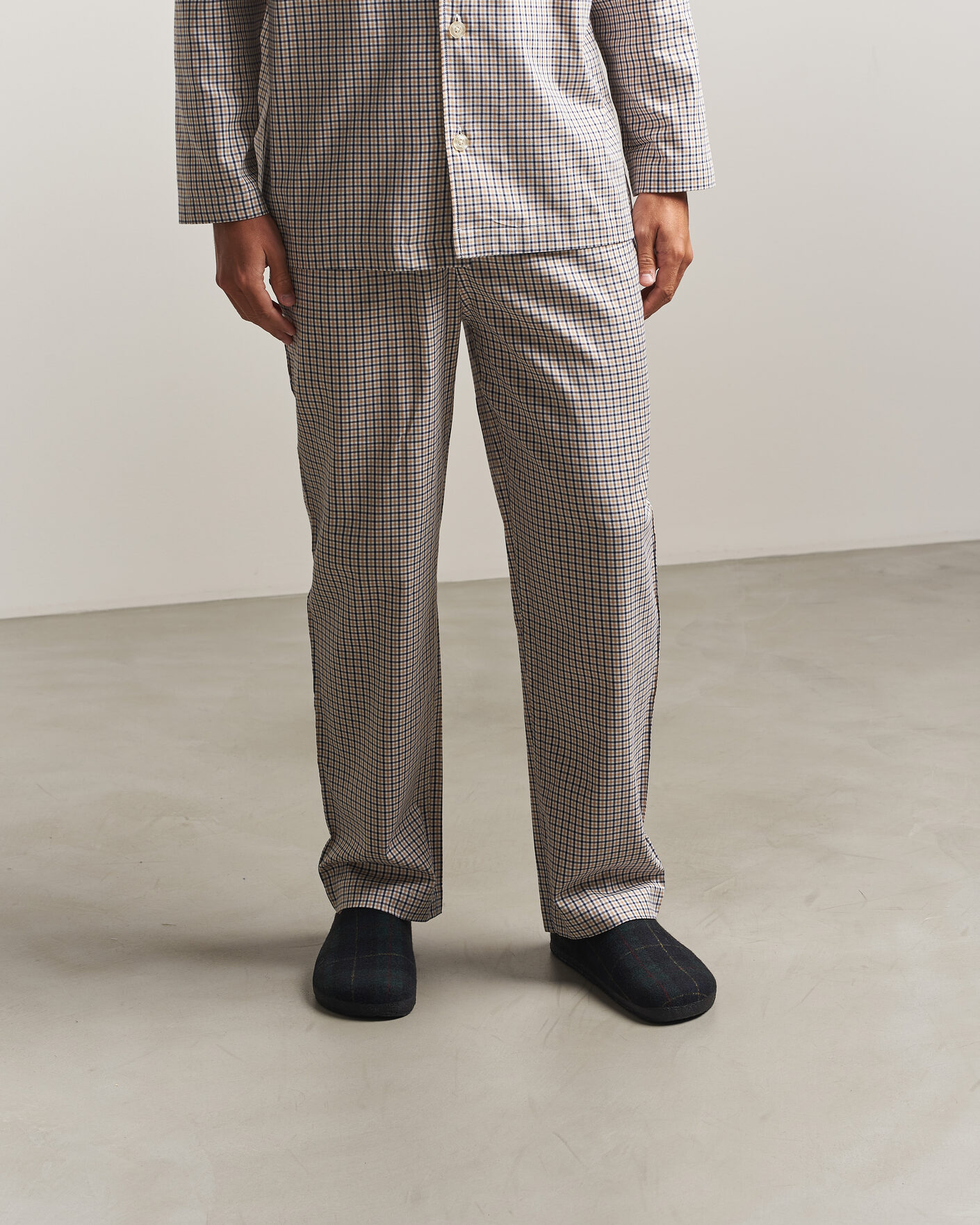 Hombres | Sandalias y chanclas | BIRKENSTOCK | Amsterdam Wrapped Dip Shearling Green Navy Plaid
