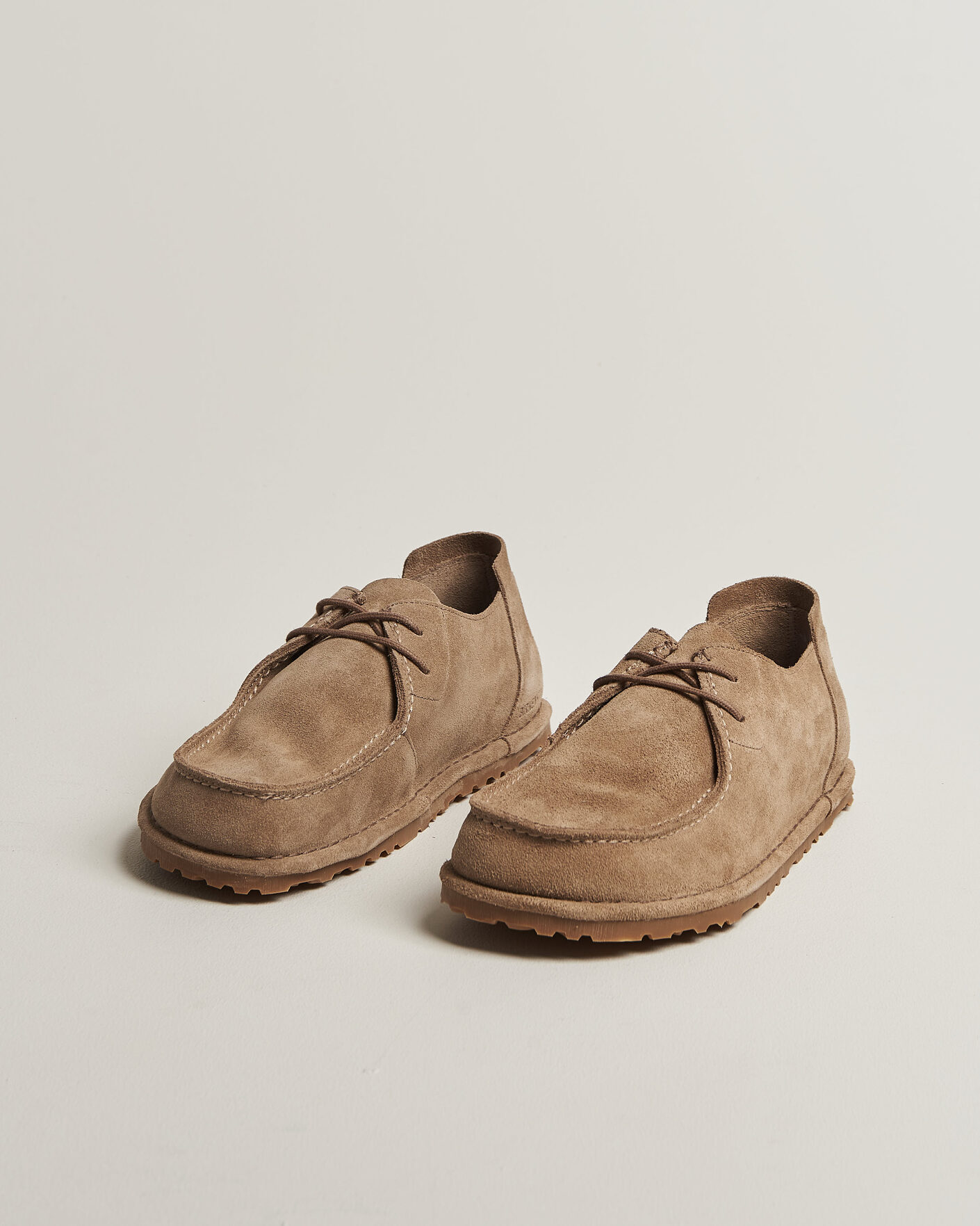 Hombres | Mocasines | BIRKENSTOCK | Utti Lace Loafer Gray Taupe Suede