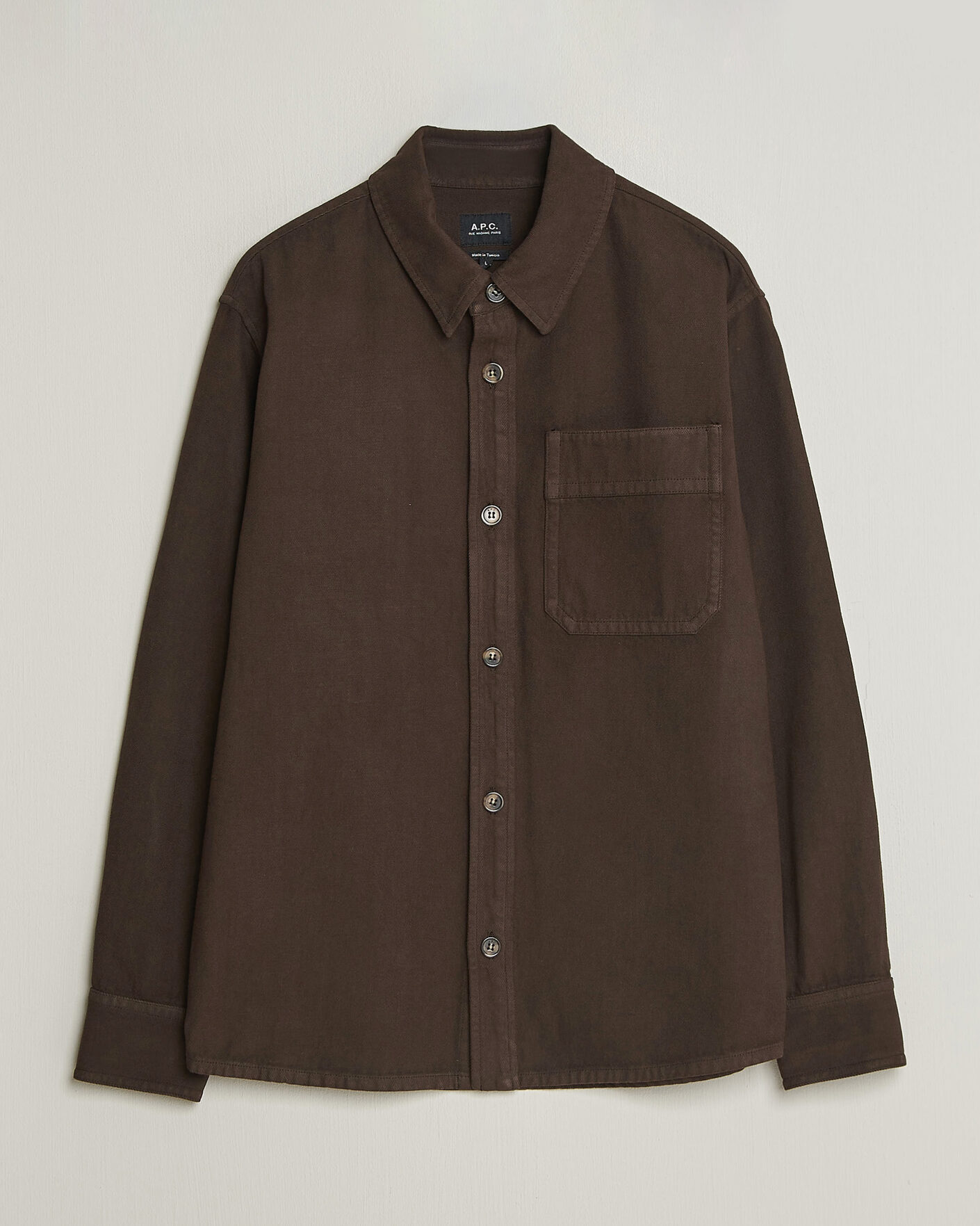Hombres | Camisas | A.P.C. | Basile Overshirt Chocolate