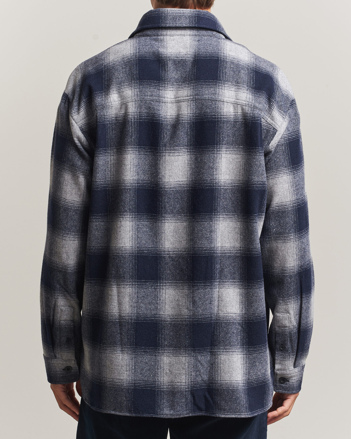 Hombres | Camisas | A.P.C. | Malaury Checked Overshirt Light Grey