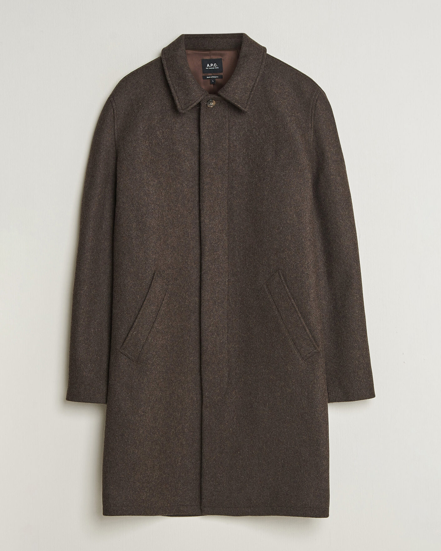 Hombres | Abrigos y chaquetas | A.P.C. | Auster Wool Coat Maroon Melange