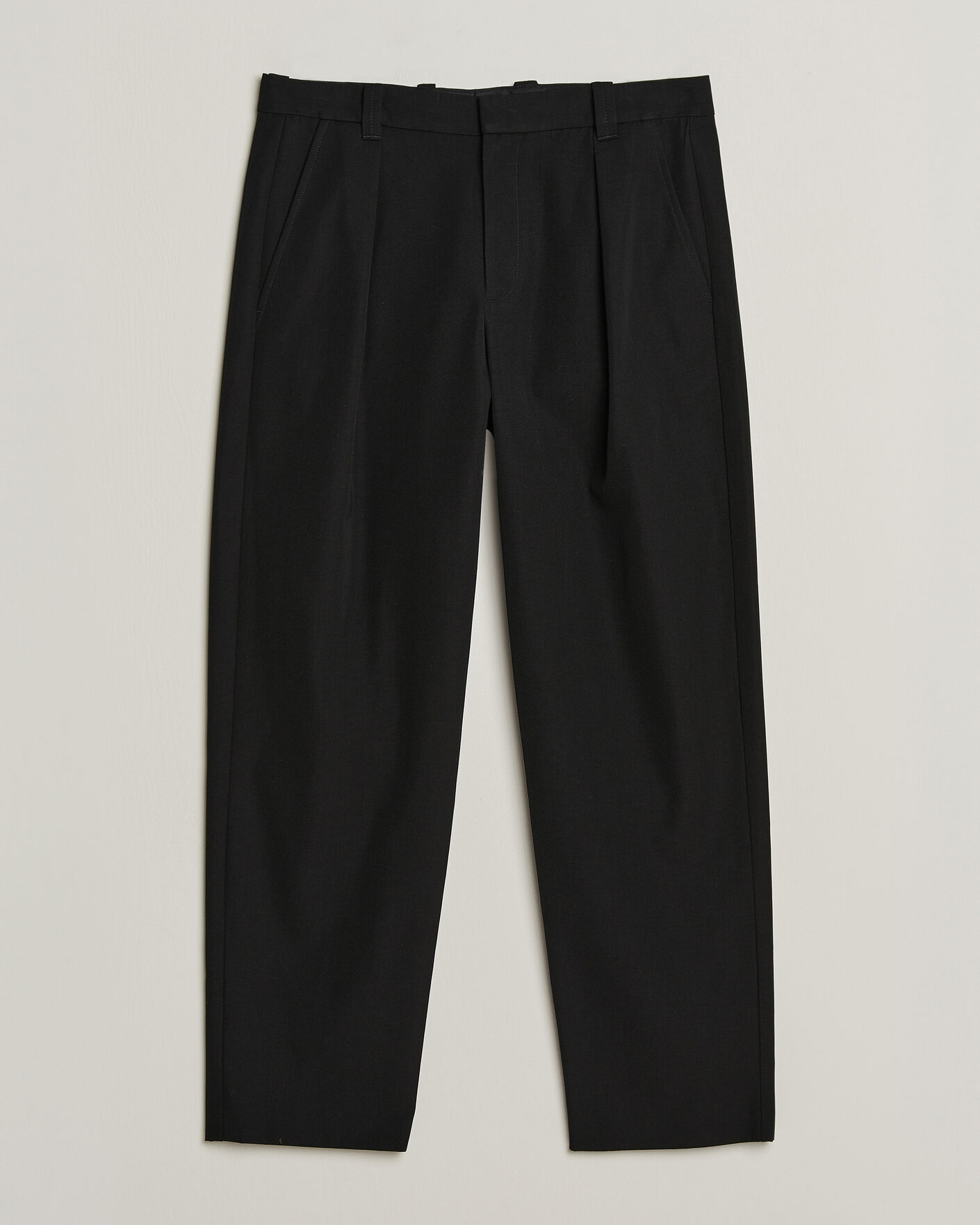 Hombres | Pantalones | A.P.C. | Renato Pleated Trousers Black