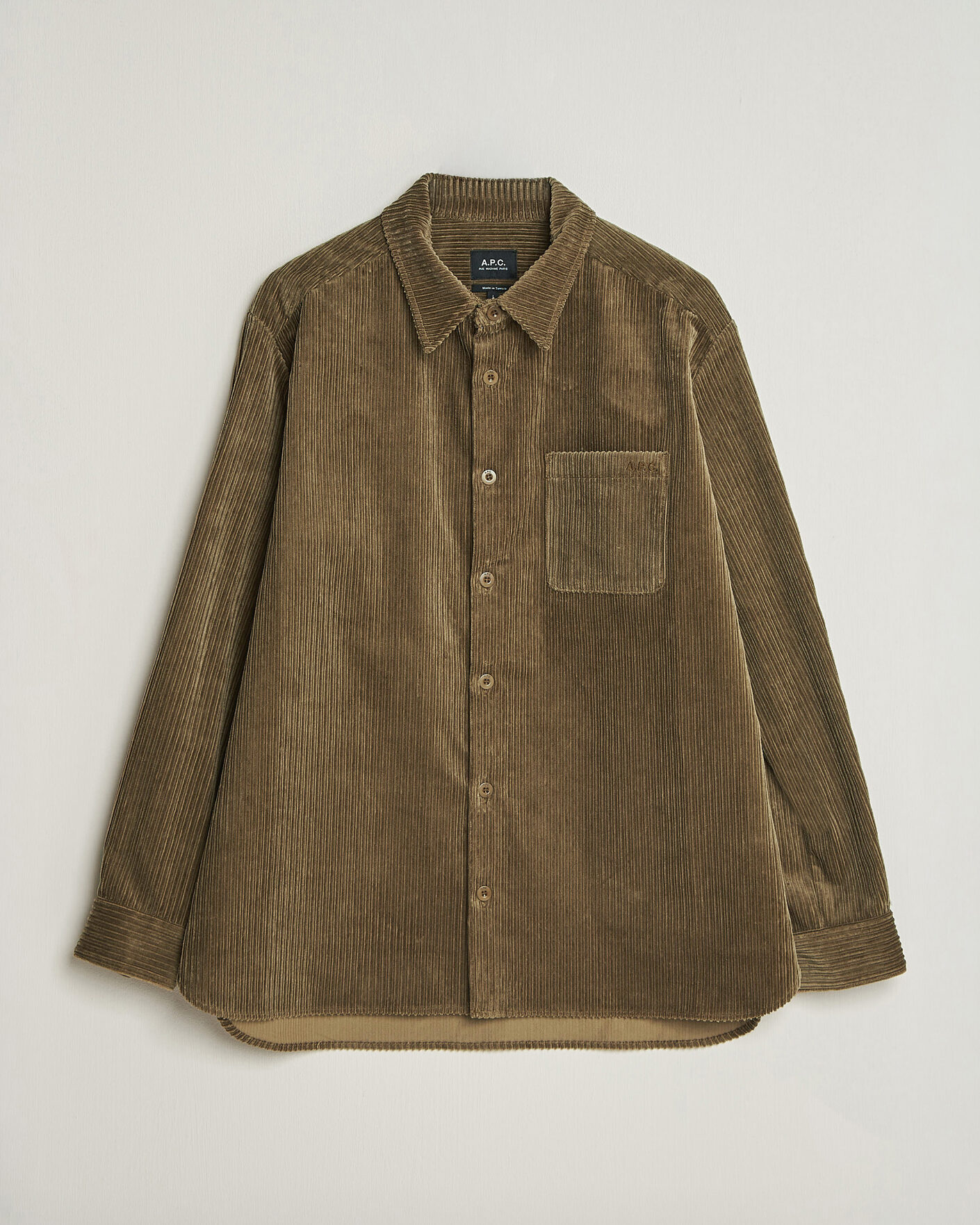 Hombres | Camisas | A.P.C. | Mateo Corduroy Overshirt Taupe