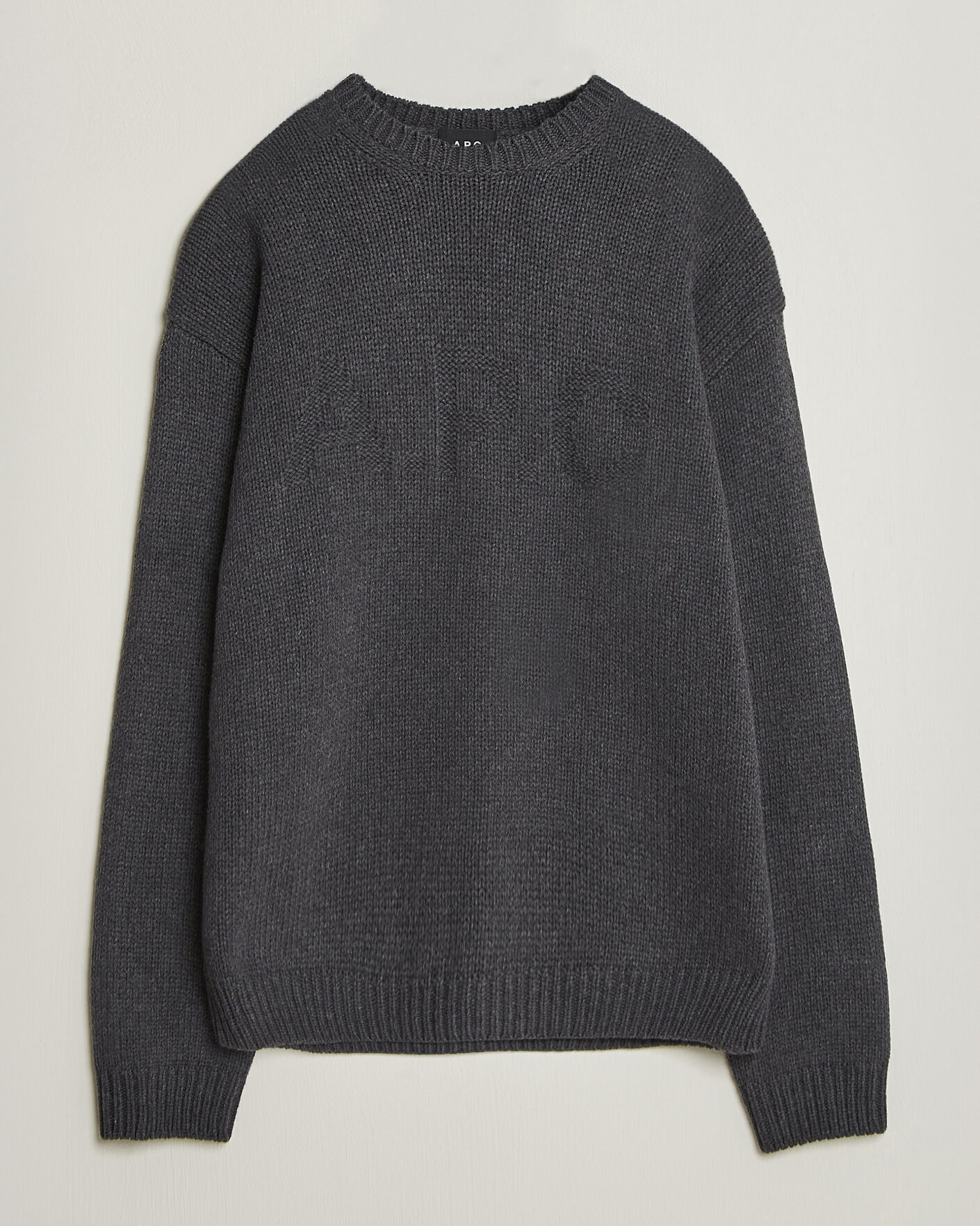 Hombres | Jerséis y prendas de punto | A.P.C. | George Wool Knitted Sweater Anthracite Melange