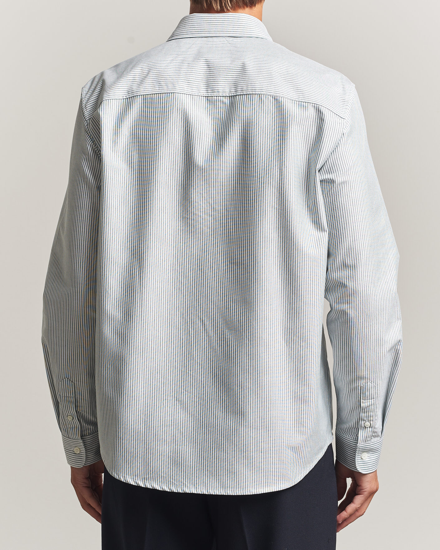 Hombres | Camisas | A.P.C. | Greg Striped Oxford Shirt Green/White
