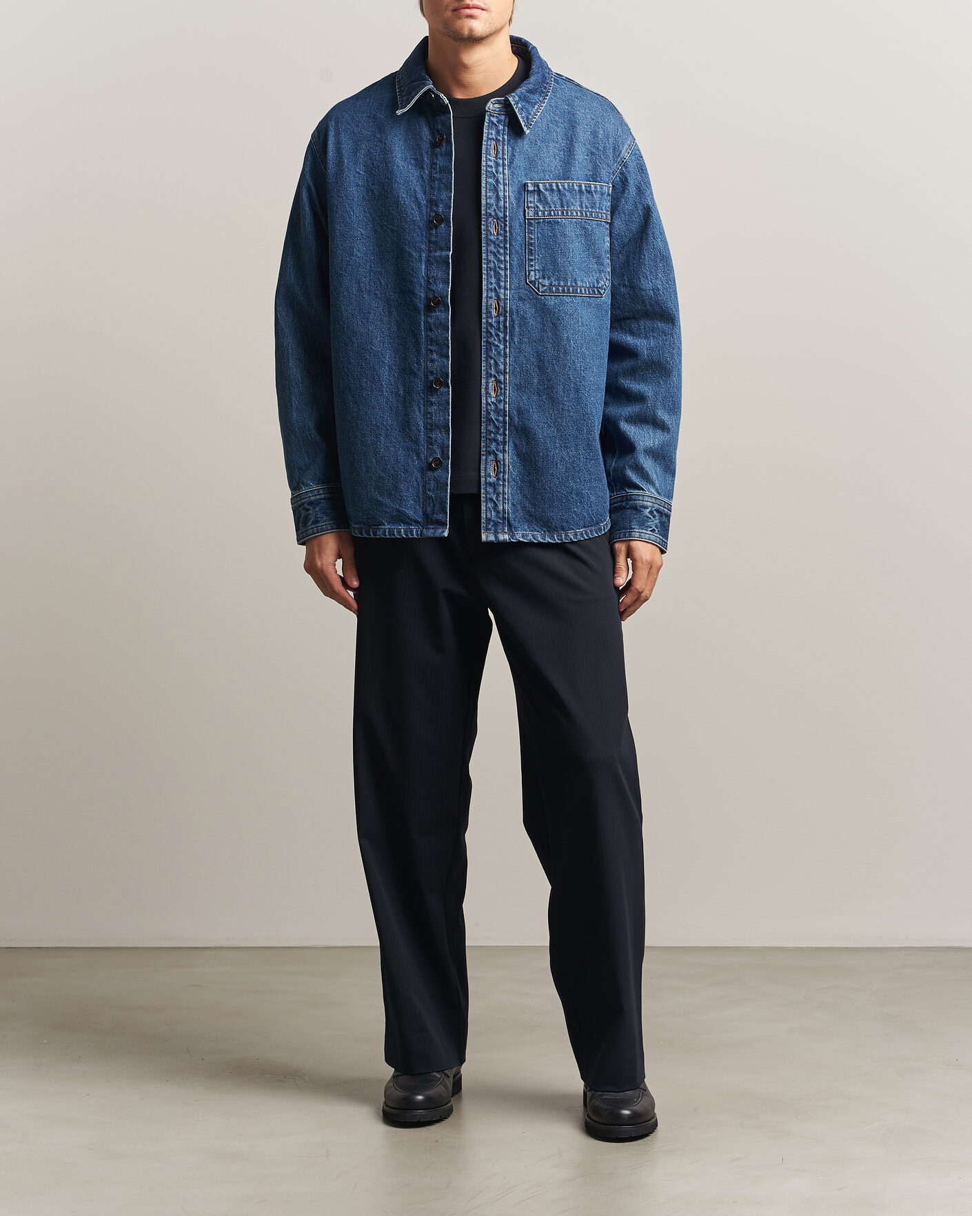 Hombres | Camisas | A.P.C. | Basile Denim Overshirt Washed Indigo