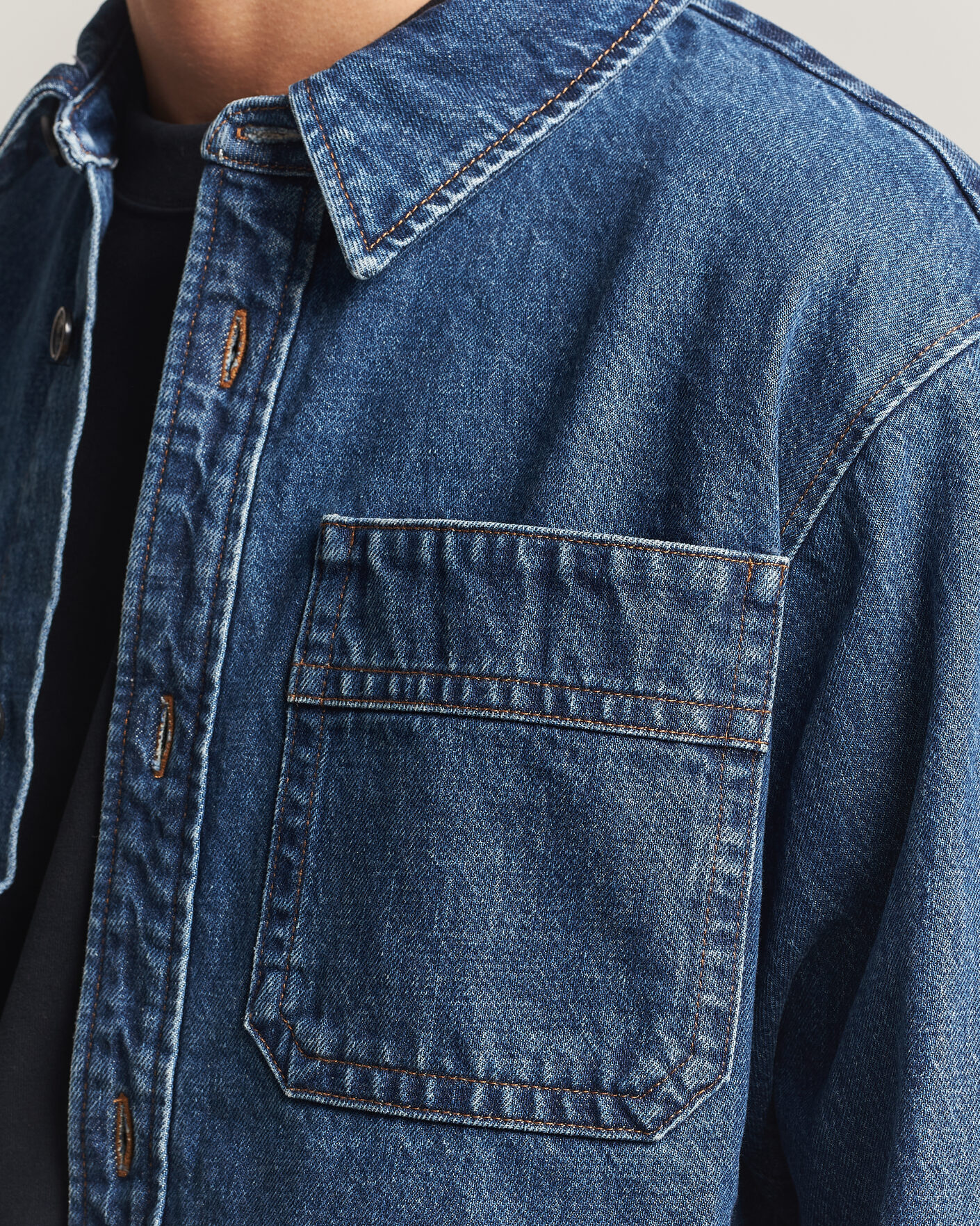 Hombres | Camisas | A.P.C. | Basile Denim Overshirt Washed Indigo