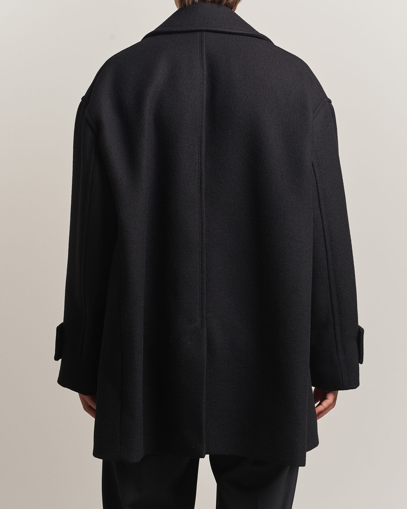 Hombres | Abrigos y chaquetas | AMI | Wool Peacoat Black