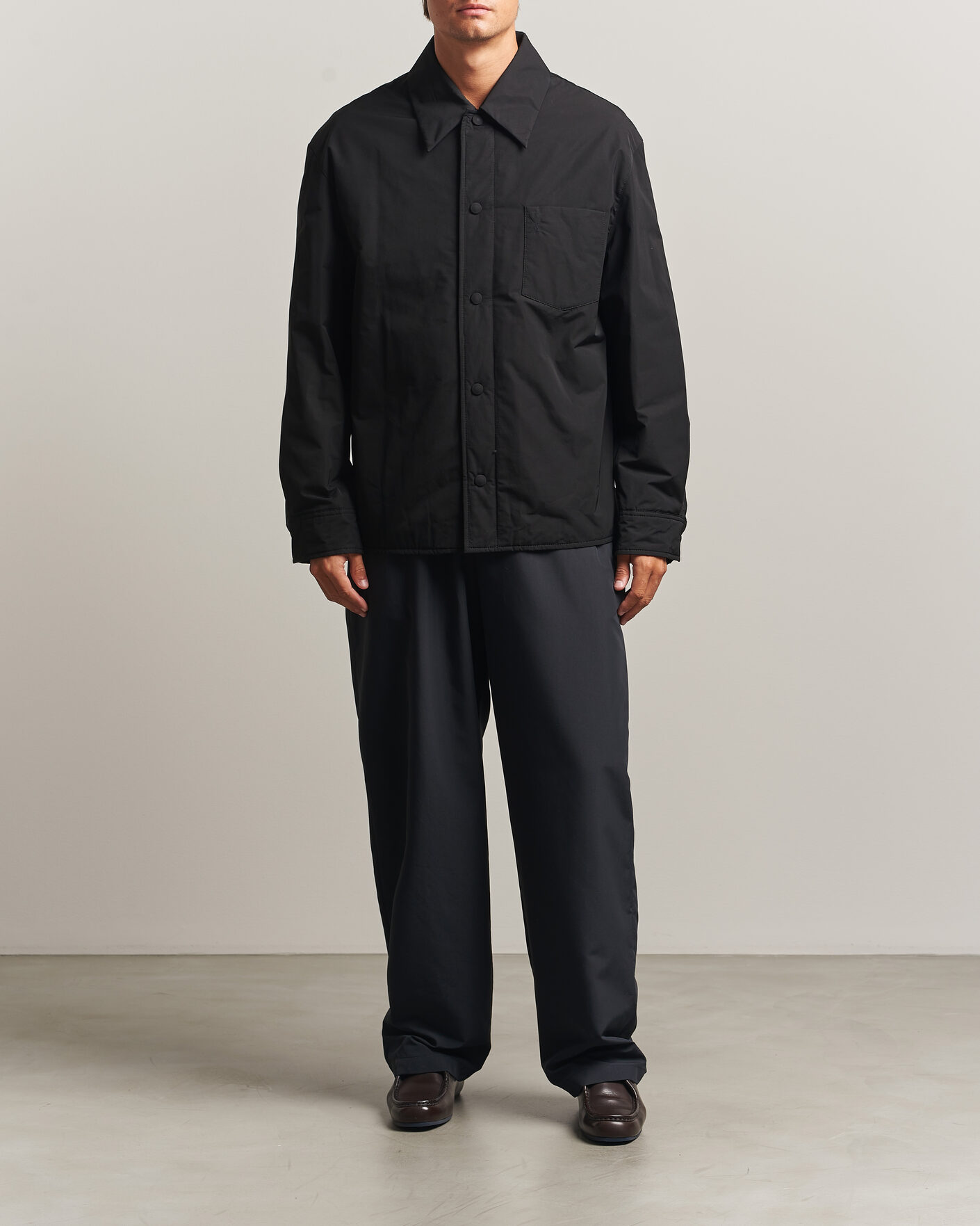 Hombres | Abrigos y chaquetas | AMI | Padded Shirt Jacket Black