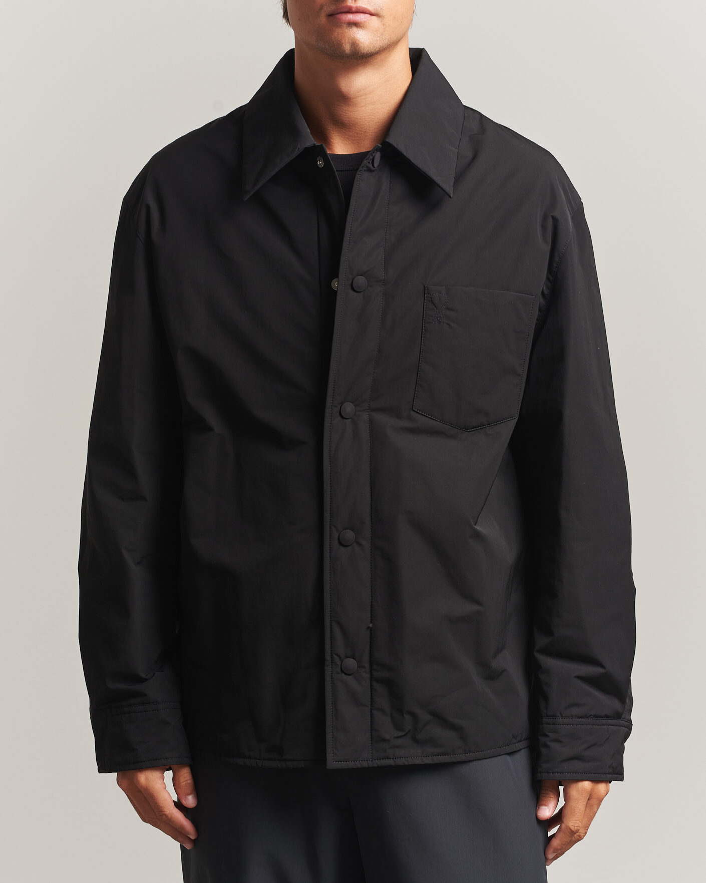 Hombres | Abrigos y chaquetas | AMI | Padded Shirt Jacket Black