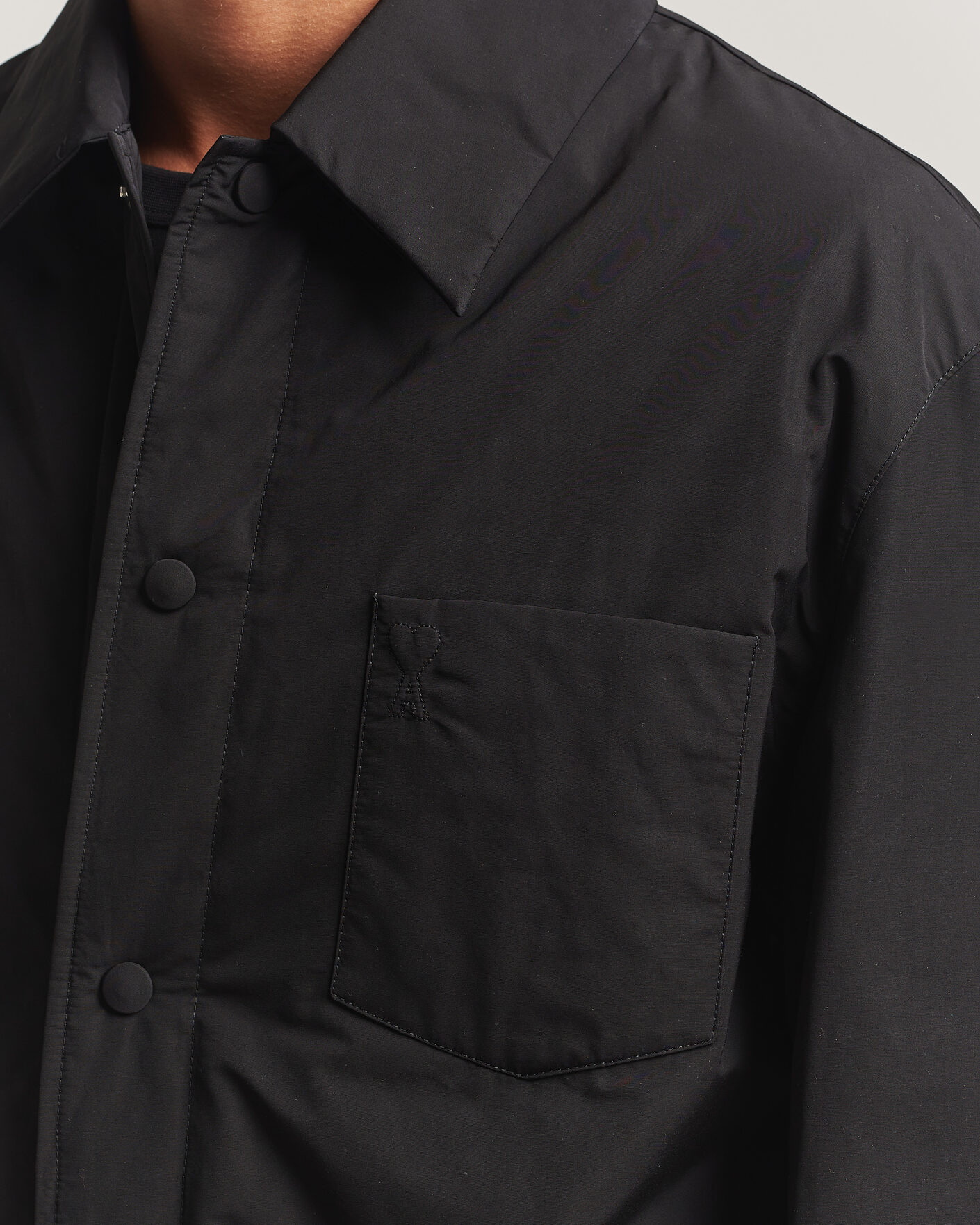 Hombres | Abrigos y chaquetas | AMI | Padded Shirt Jacket Black