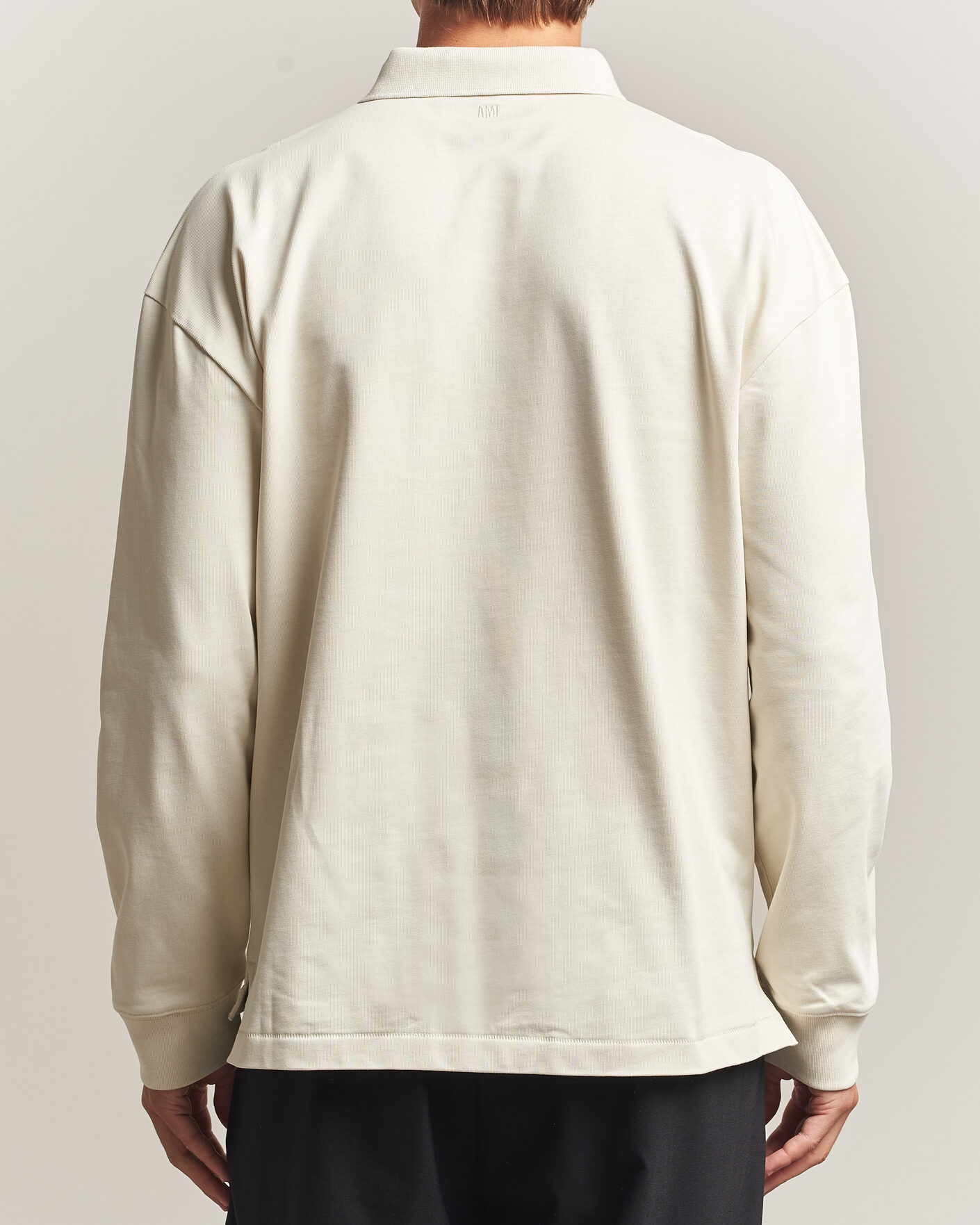 Hombres | Jerséis y prendas de punto | AMI | Heritage Logo Rugger Ivory