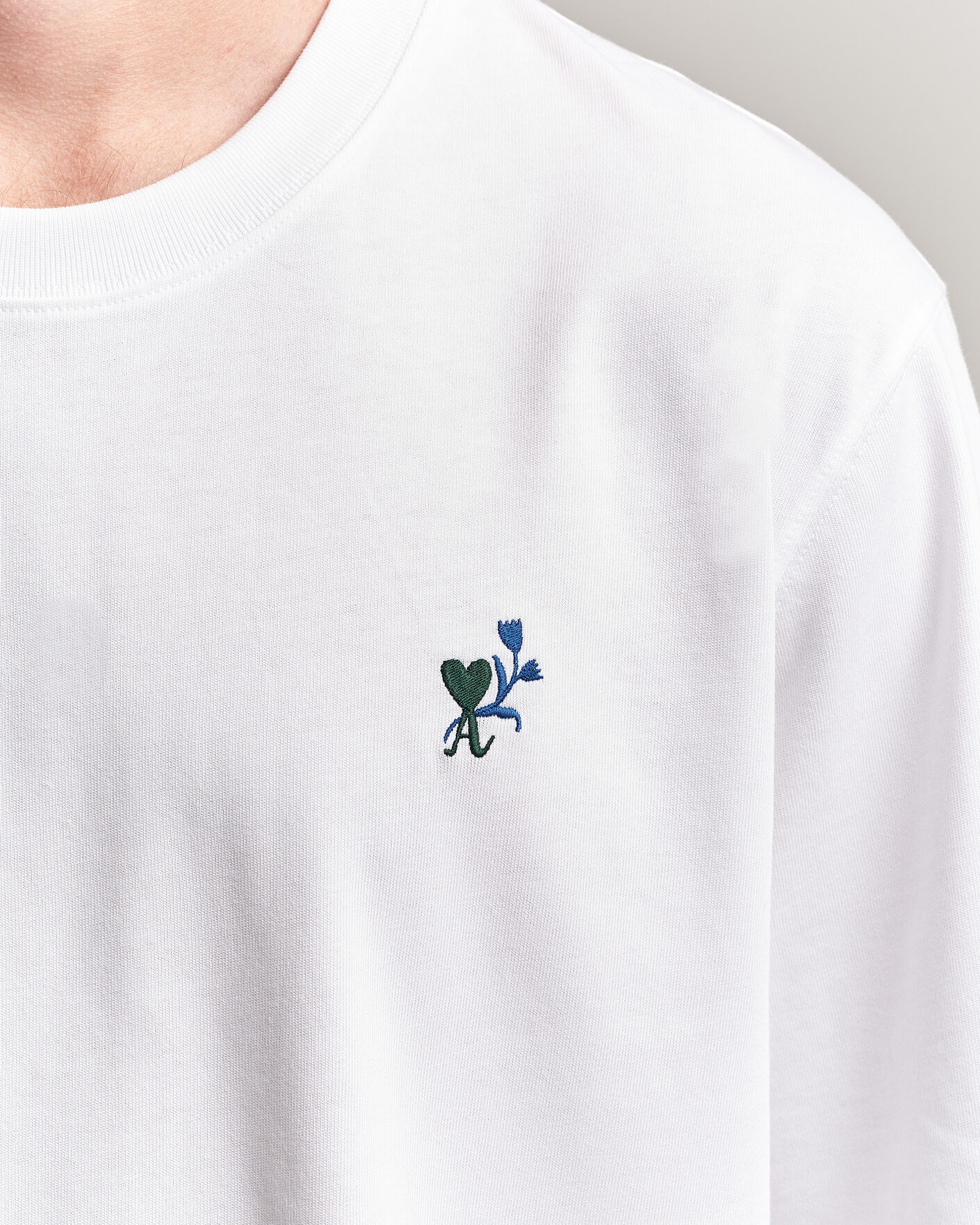 Hombres | Camisetas | AMI | Tulip Logo T-Shirt White