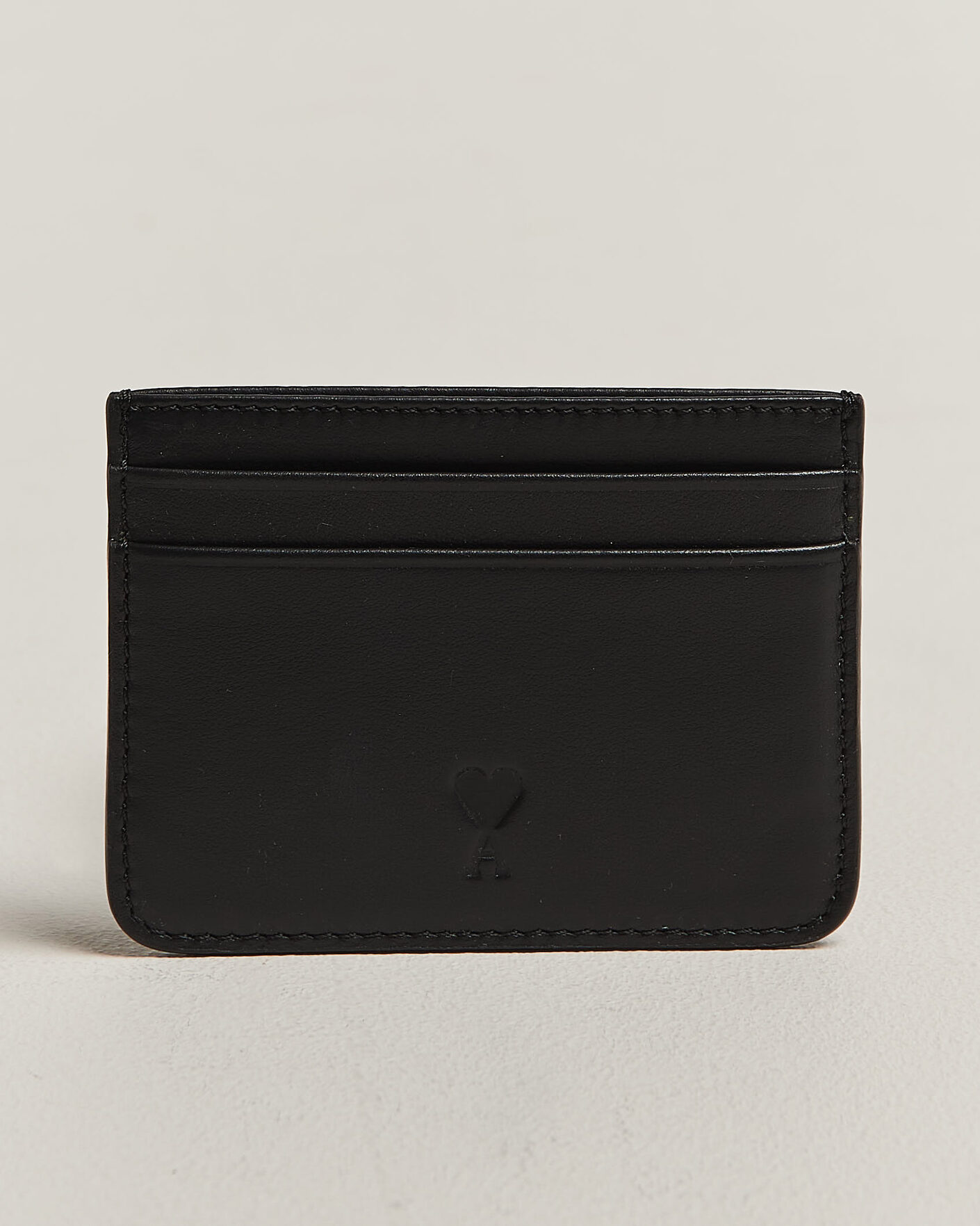 Hombres | Billeteras | AMI | Tonal Heart Logo Card Holder Black