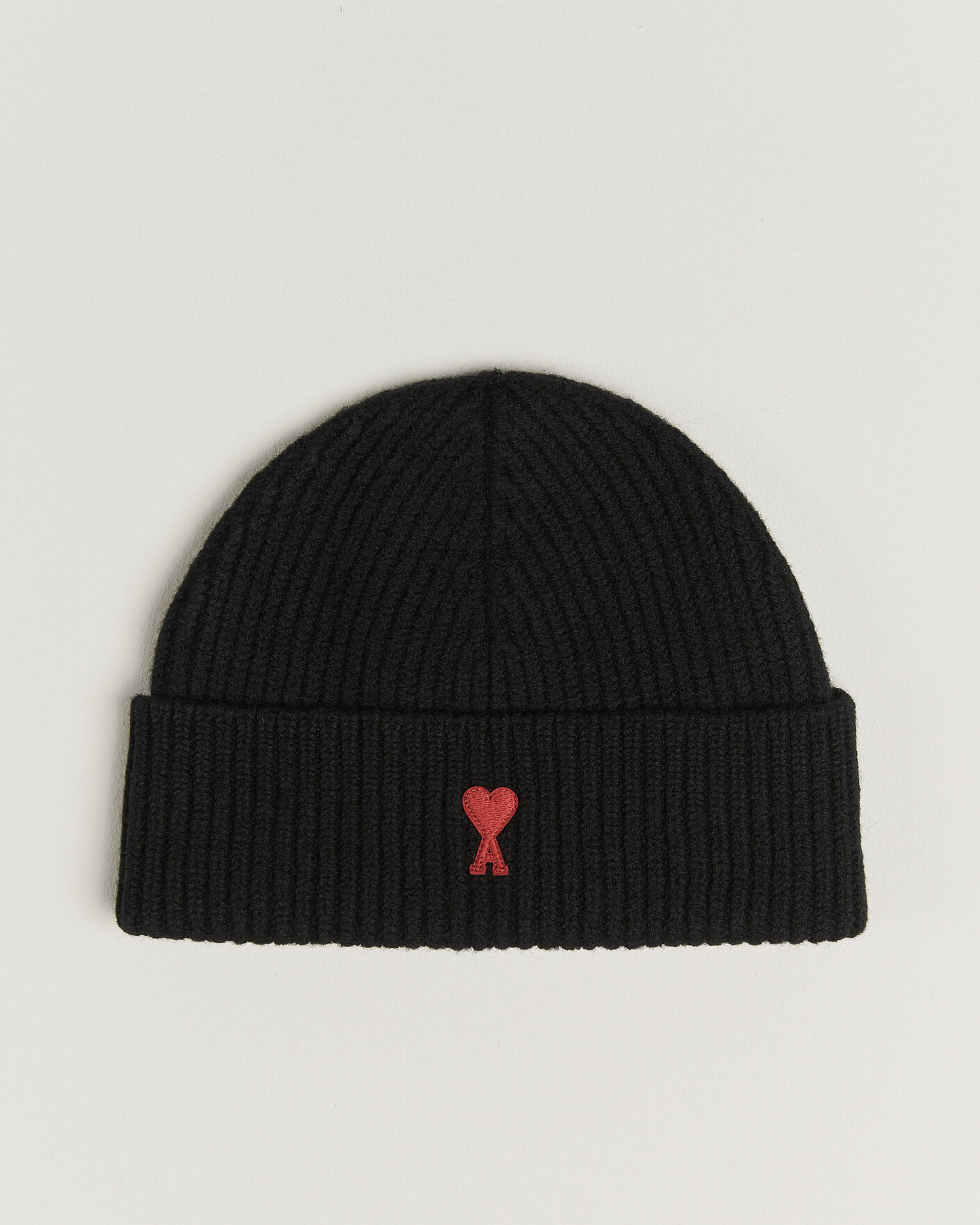 Hombres | Gorros | AMI | Heart Logo Beanie Black