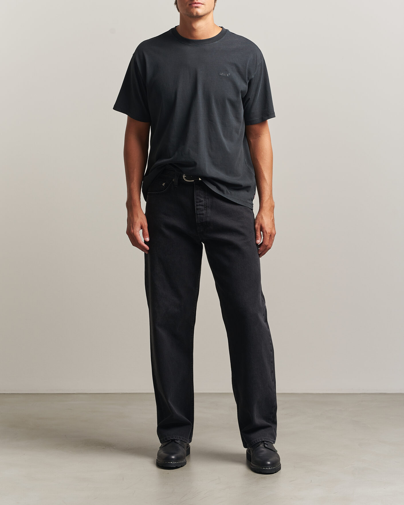 Hombres | Camisetas | Levi's | Red Tab Vintage T-Shirt Weathered Finish Jet Black