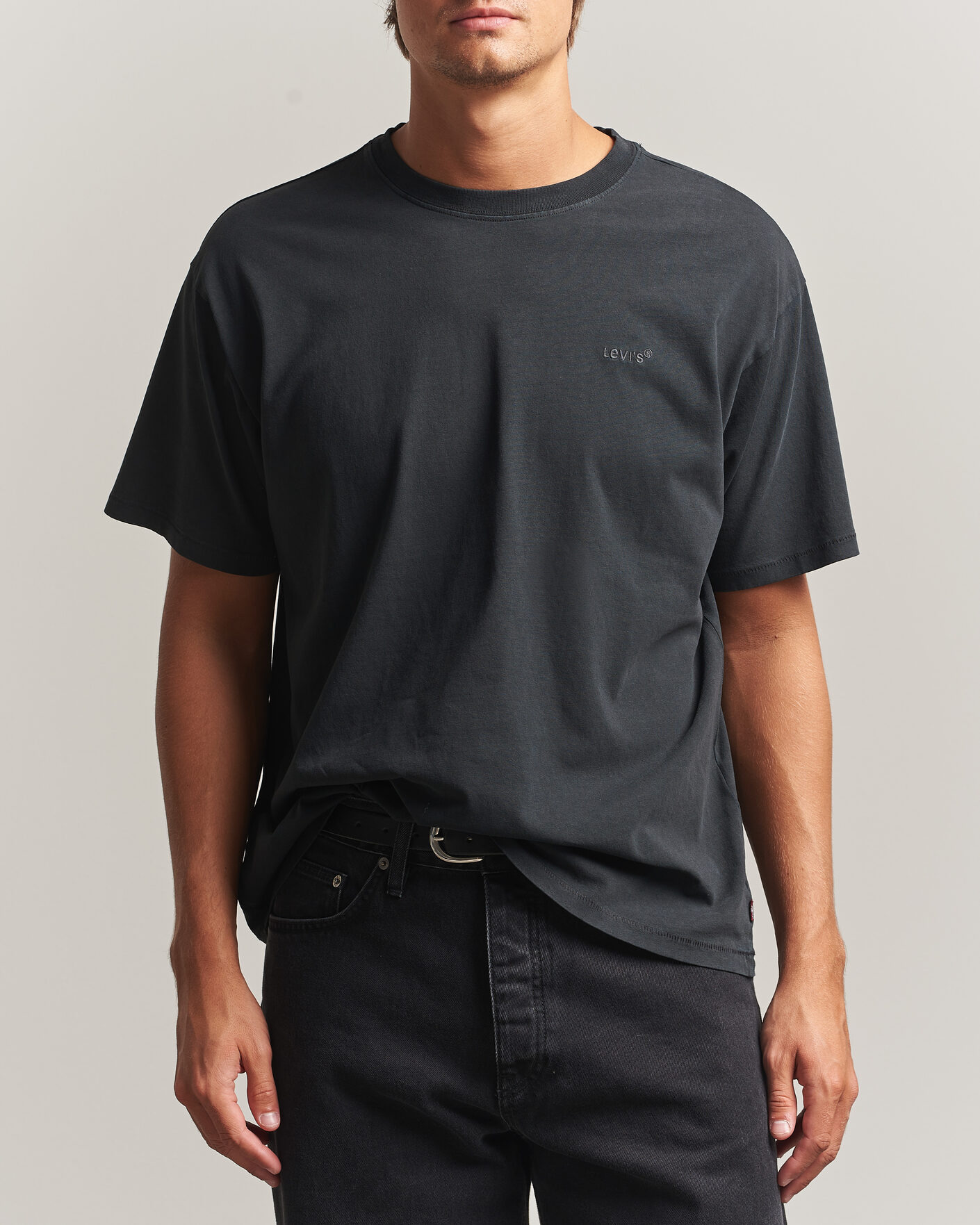 Hombres | Camisetas | Levi's | Red Tab Vintage T-Shirt Weathered Finish Jet Black