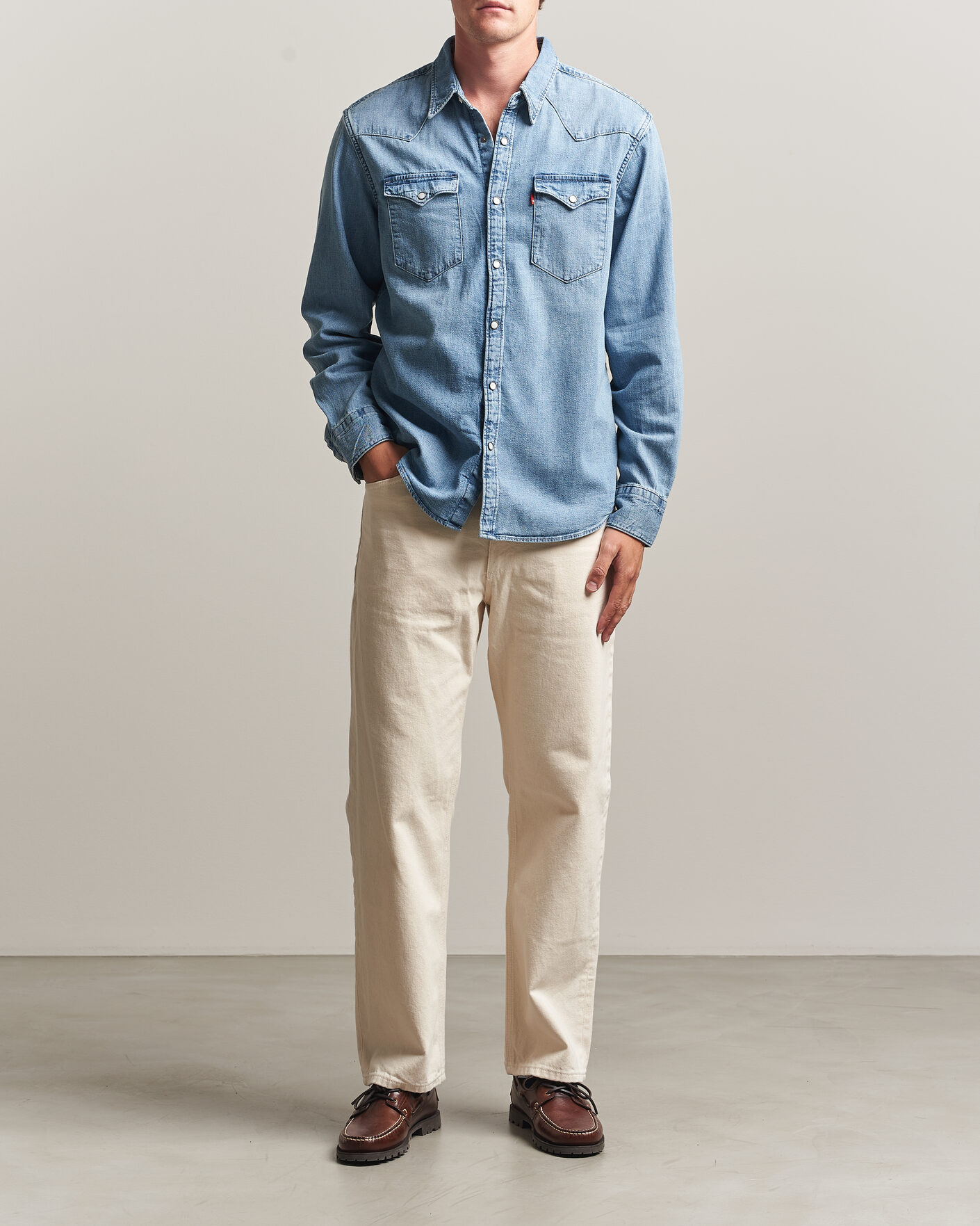 Hombres | Camisas | Levi's | Barstow Western Standard Shirt Blue Sky Mountain Light