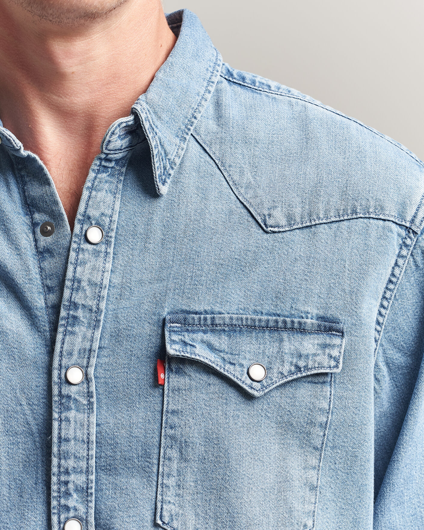 Hombres | Camisas | Levi's | Barstow Western Standard Shirt Blue Sky Mountain Light