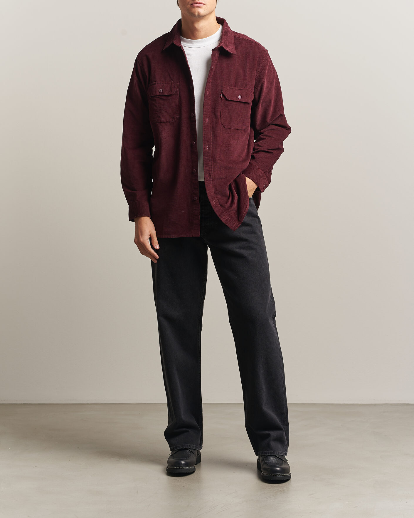 Hombres | Camisas | Levi's | Jackson Corduroy Worker Shirt Vineyard Wine