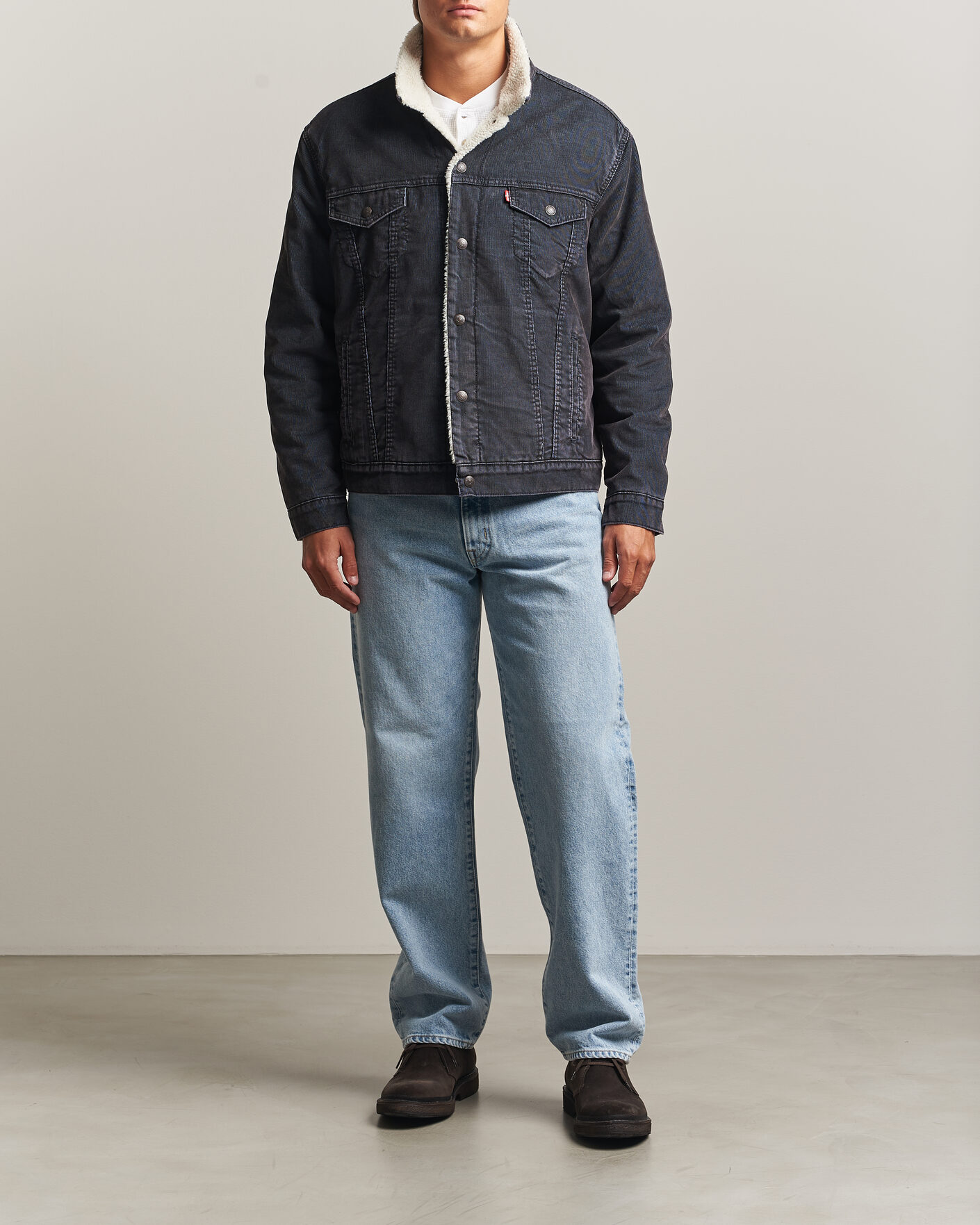 Hombres | Abrigos y chaquetas | Levi's | Type 3 Sherpa Trucker Worn-In Delft Steelhead