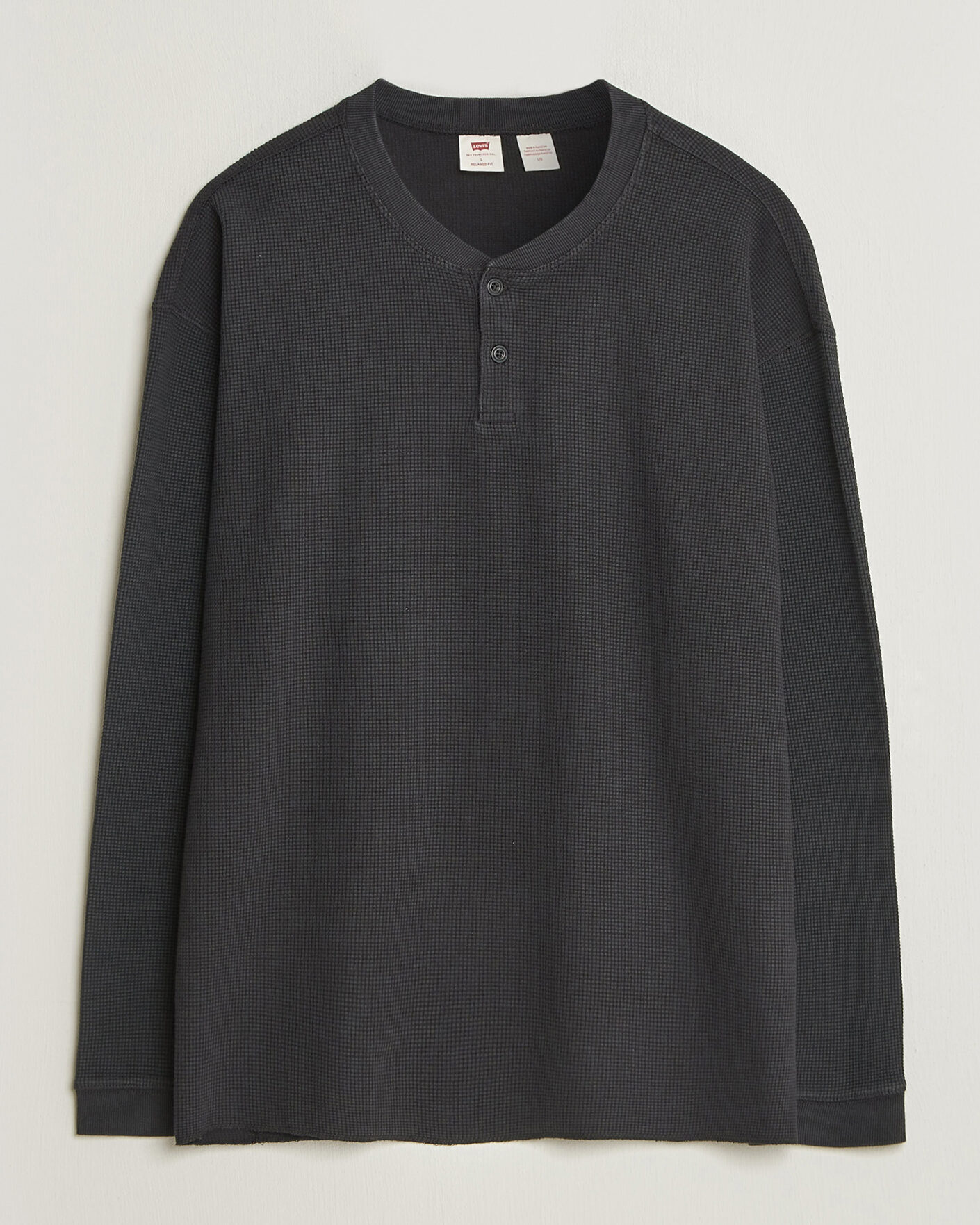 Hombres | Jerséis y prendas de punto | Levi's | Relaxed Henley Mineral Black
