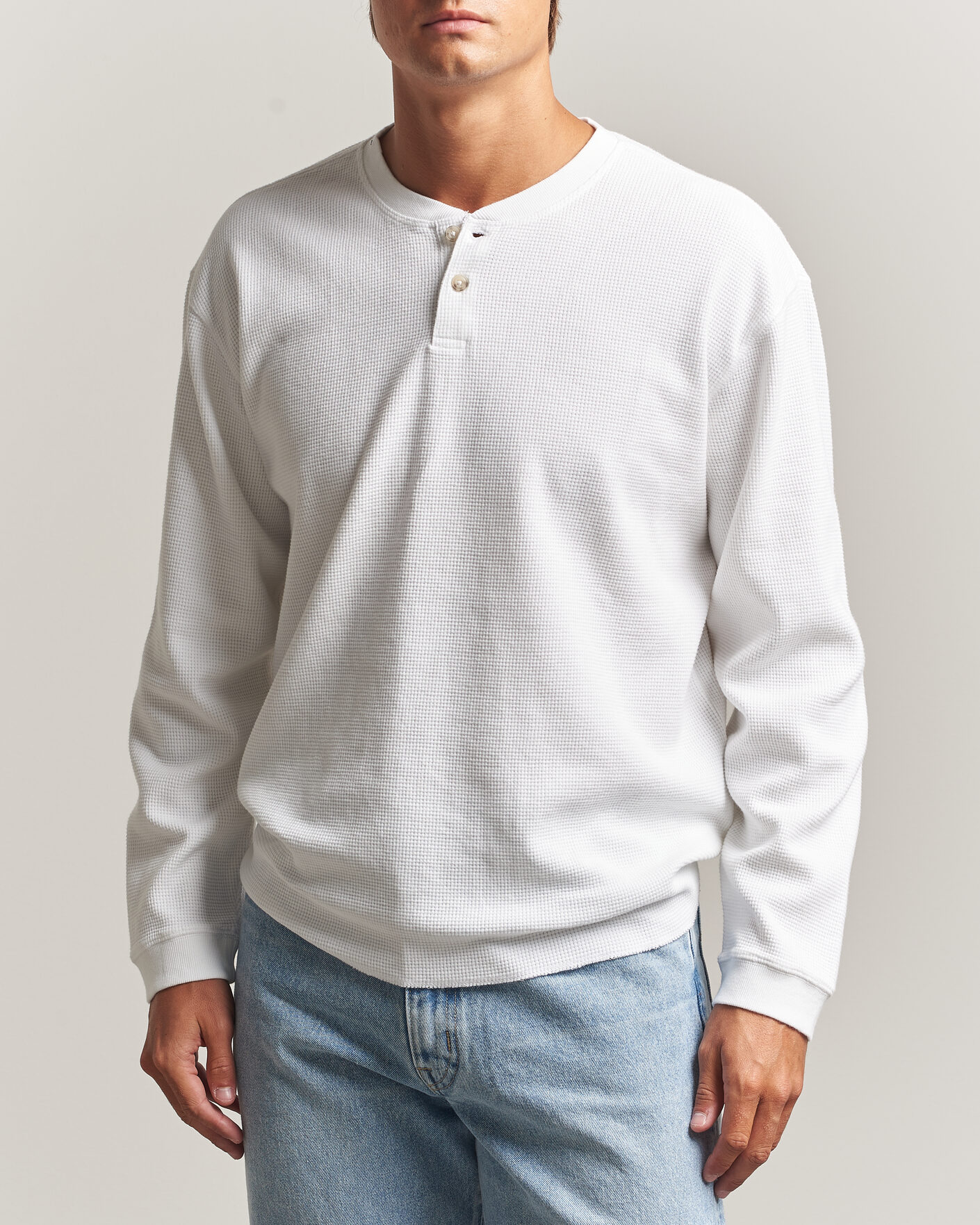 Hombres | Jerséis y prendas de punto | Levi's | Relaxed Henley Bright White