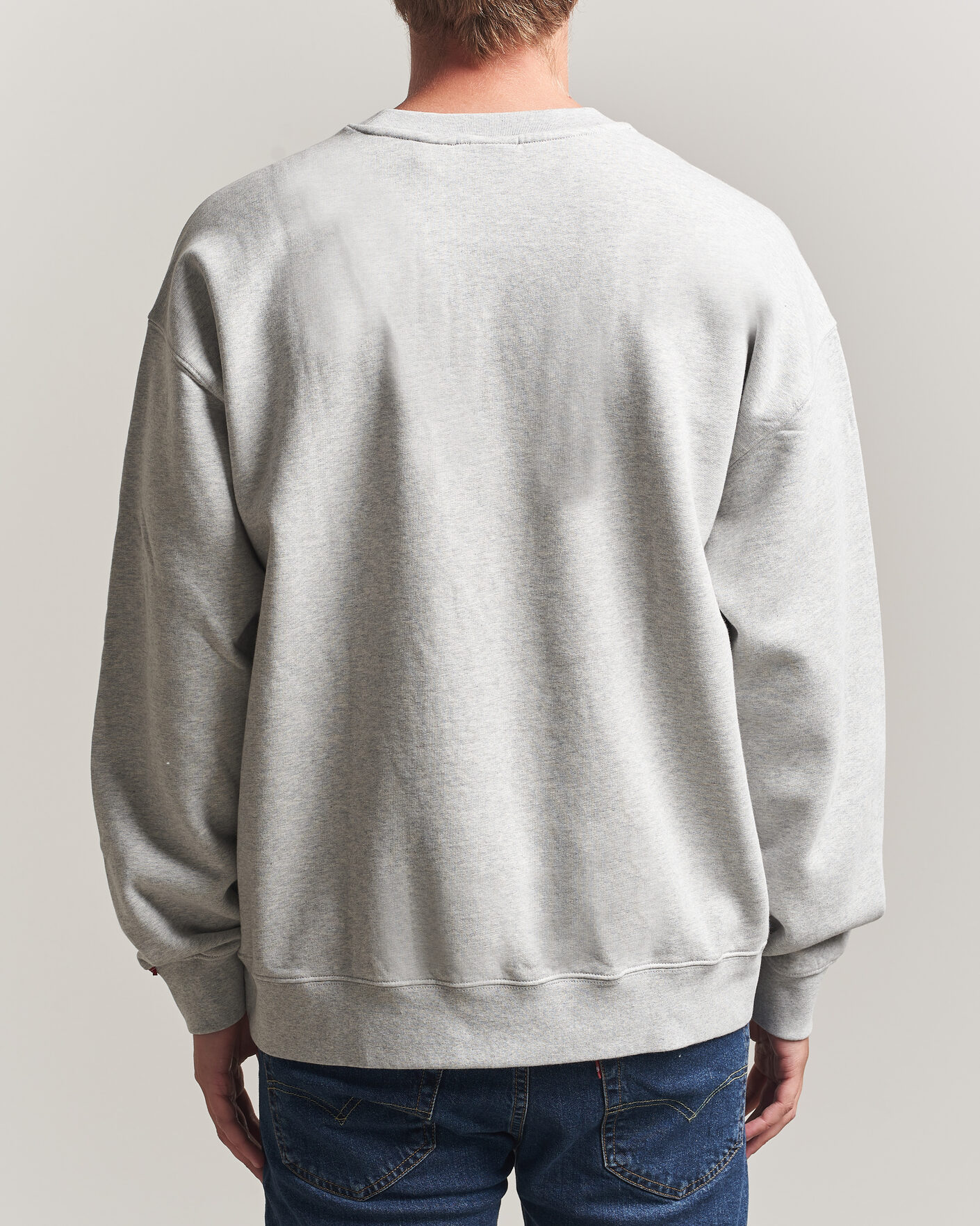 Hombres | Jerséis y prendas de punto | Levi's | Authentic Crew Neck Sweatshirt Light Grey Heather