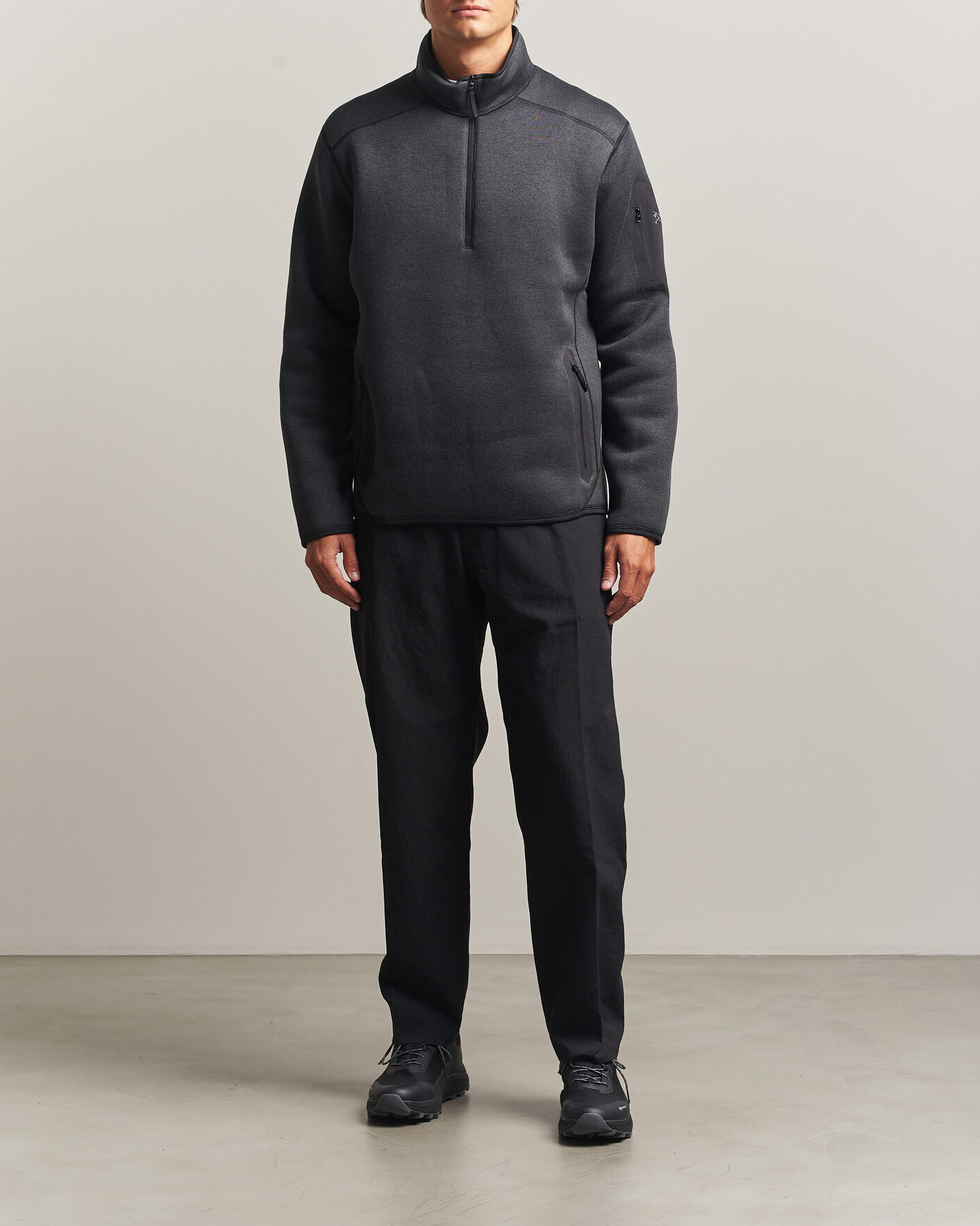 Hombres | Jerséis y prendas de punto | Arc'teryx | Covert Half Zip Black Heather