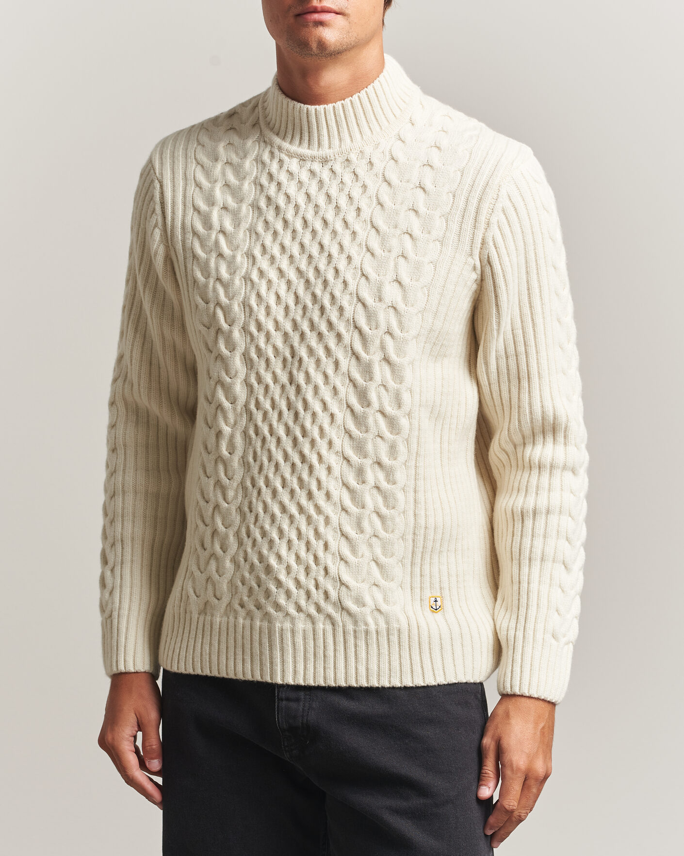 Hombres | Jerséis y prendas de punto | Armor-lux | Wool Knitted Sweater Nature