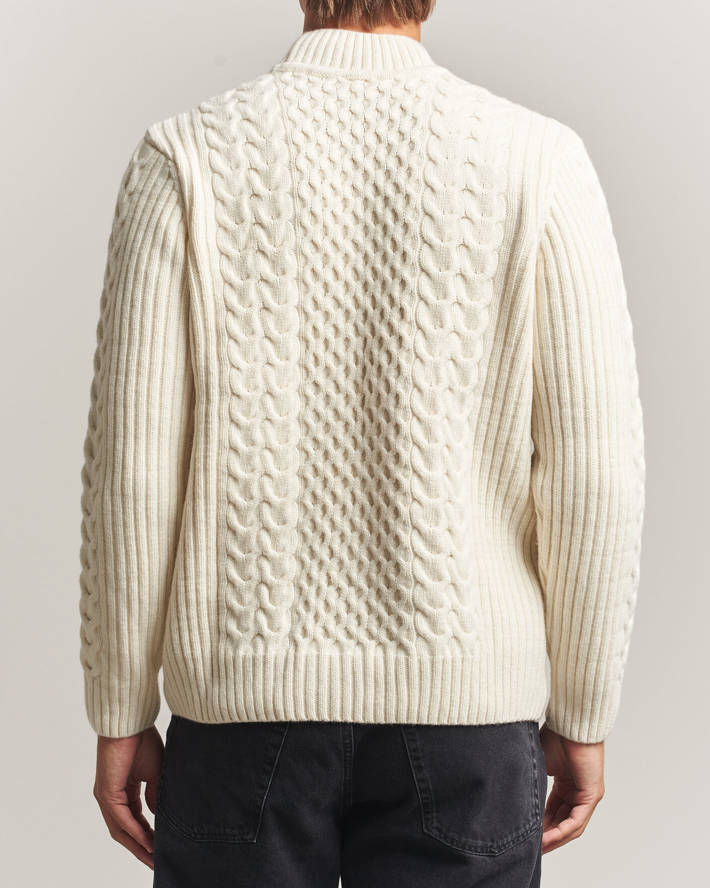 Hombres | Jerséis y prendas de punto | Armor-lux | Wool Knitted Sweater Nature