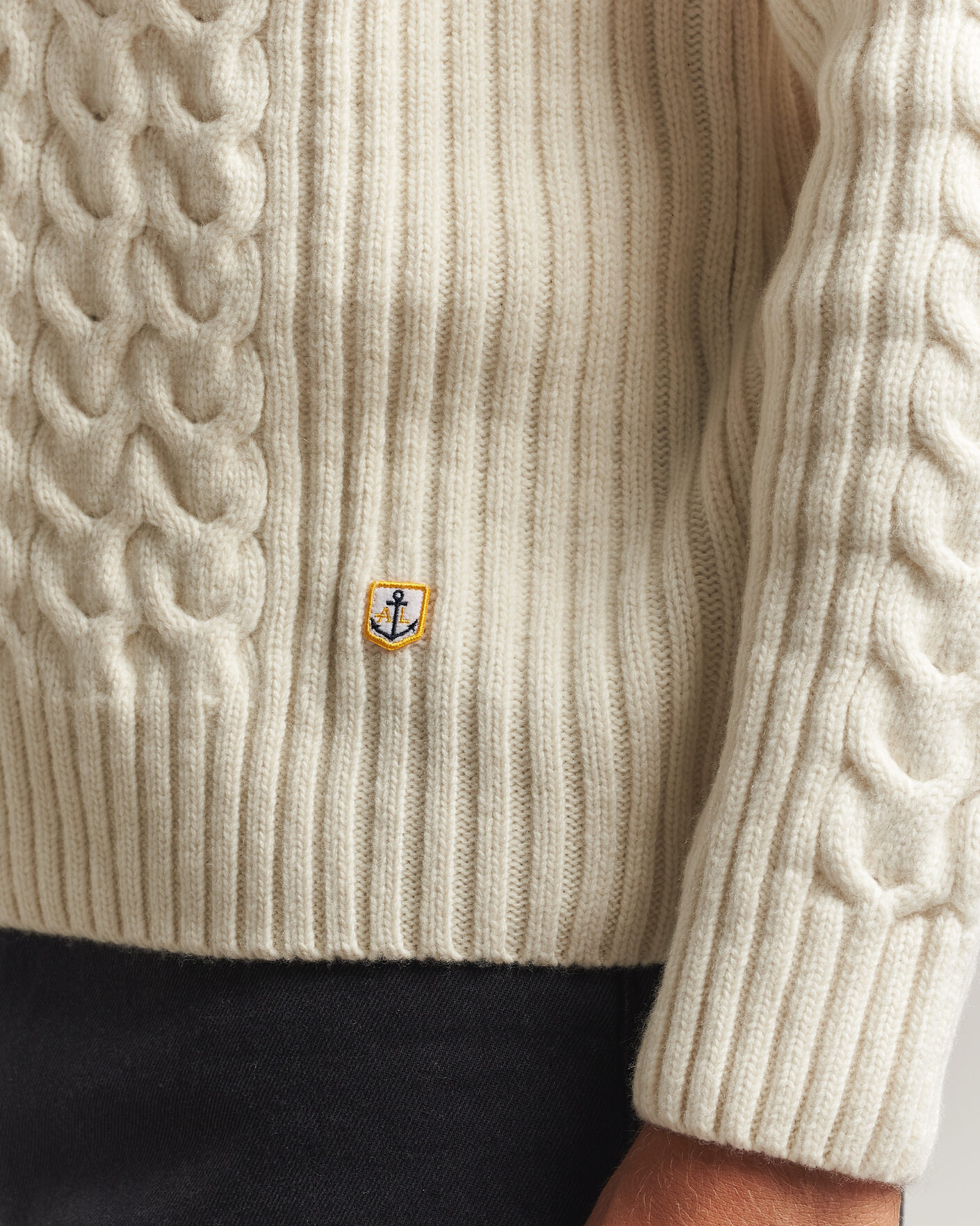 Hombres | Jerséis y prendas de punto | Armor-lux | Wool Knitted Sweater Nature