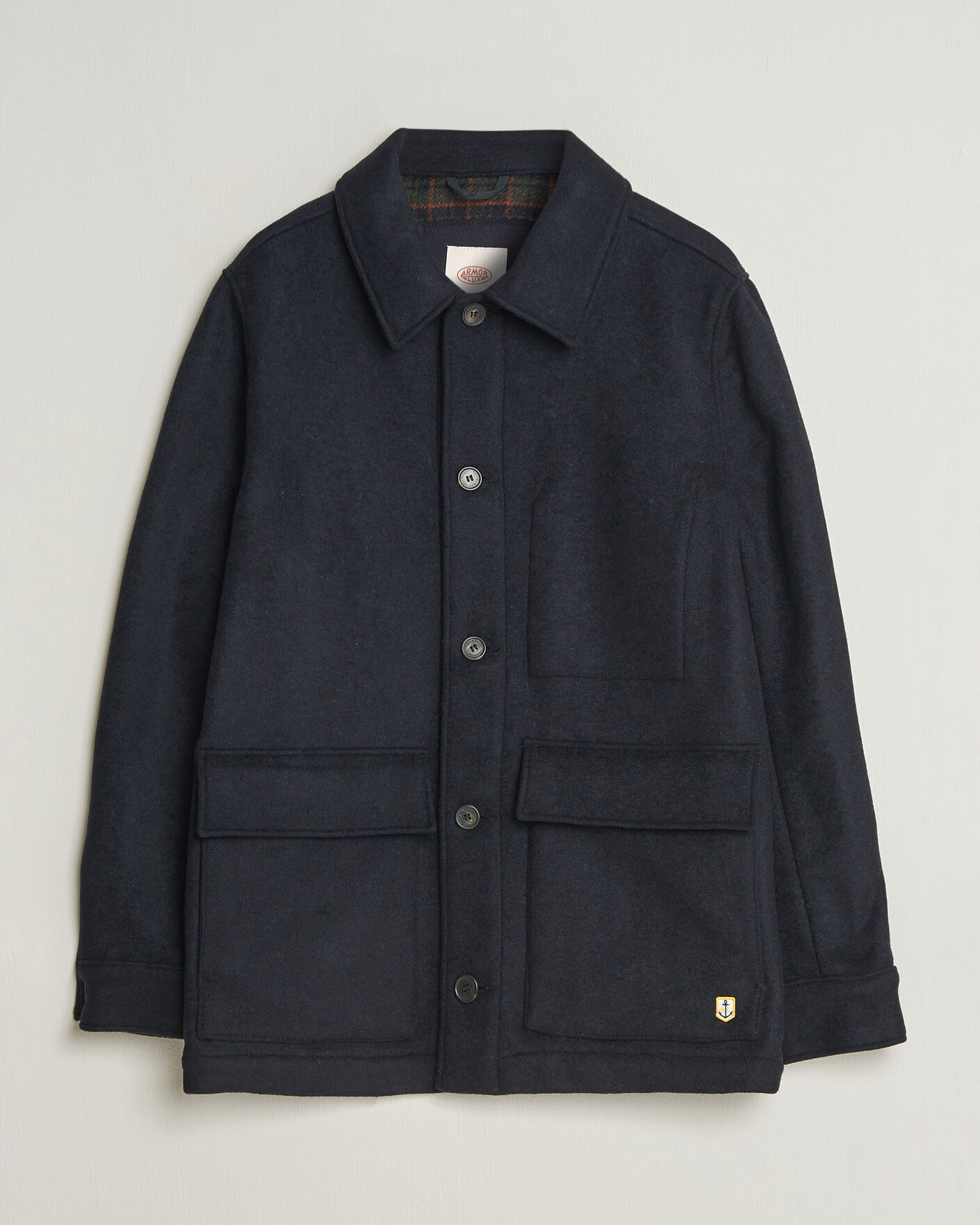 Hombres | Abrigos y chaquetas | Armor-lux | Wool Shirt Jacket Rich Navy