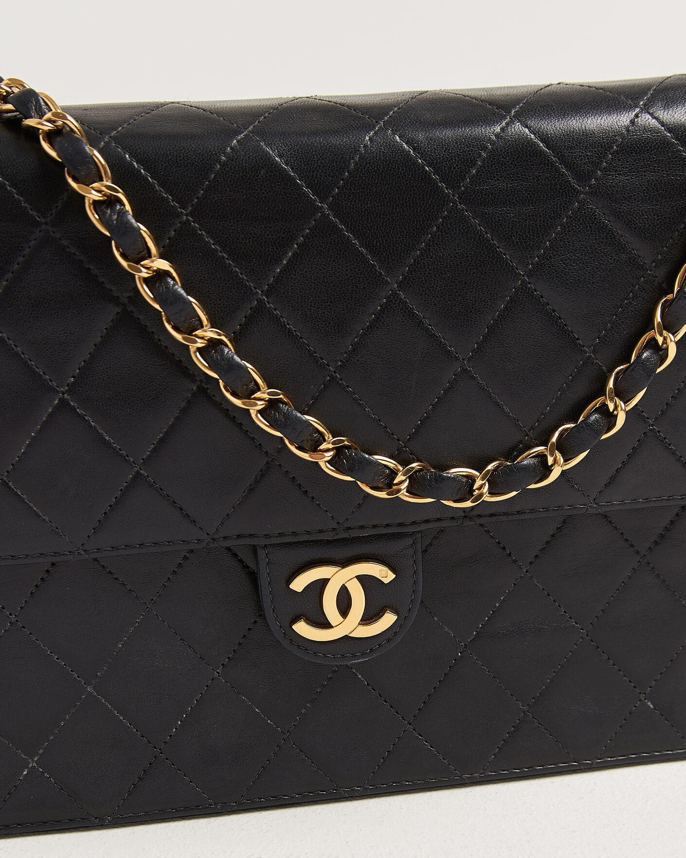 Hombres | Pre-Owned & Vintage Bags | Chanel Pre-Owned | Single Flap Bag Black
