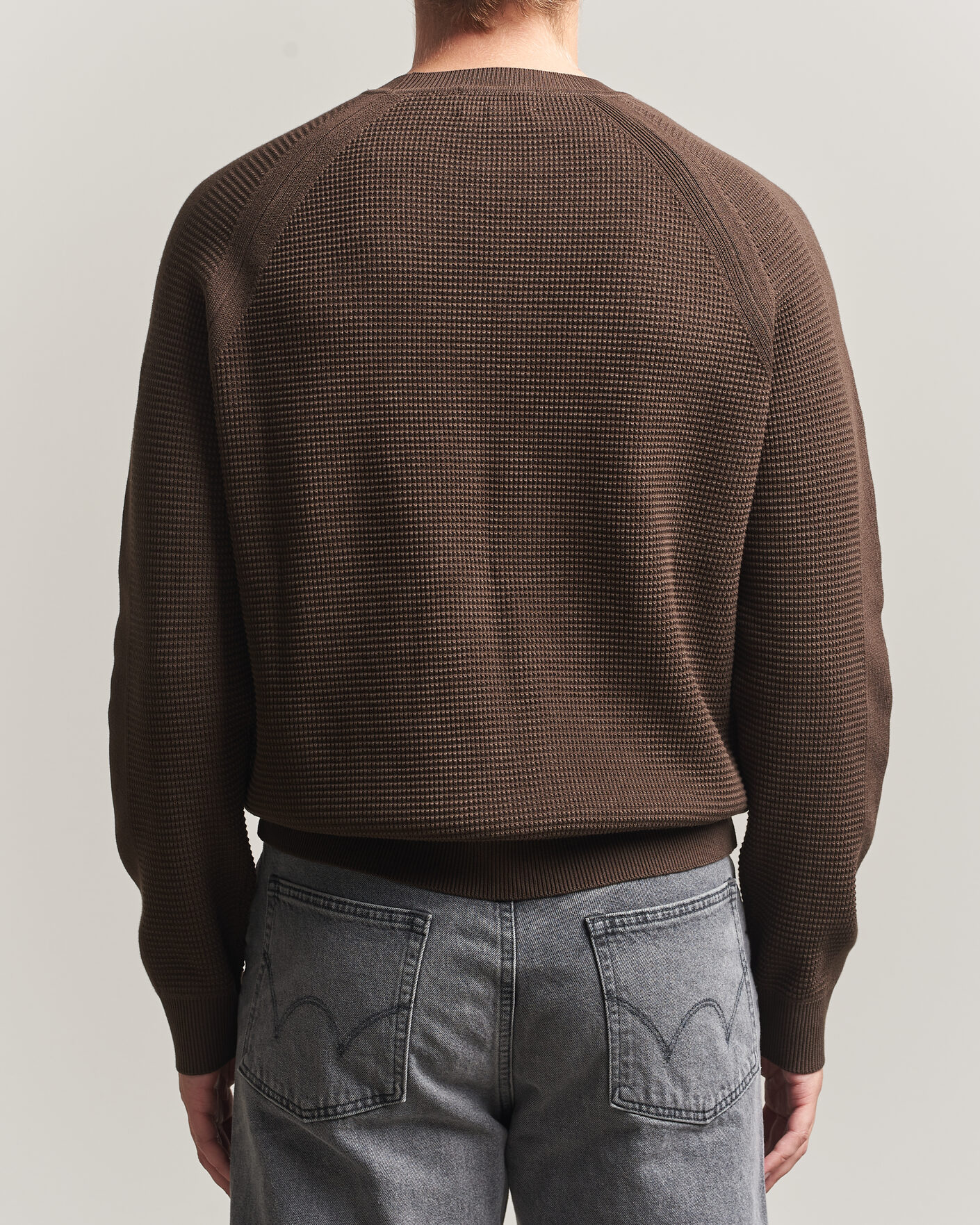 Hombres | Jerséis y prendas de punto | Belstaff | Bradwell Cotton Knitted Crew Neck Army Olive
